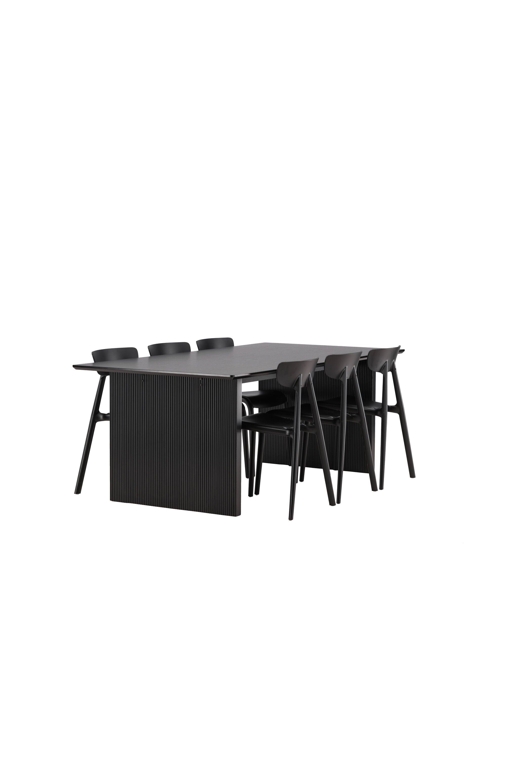 Vail Esszimmerset + Ursholmen 200cm/6St. in Schwarz präsentiert im Onlineshop von KAQTU Design AG. Esszimmerset ist von Venture Home