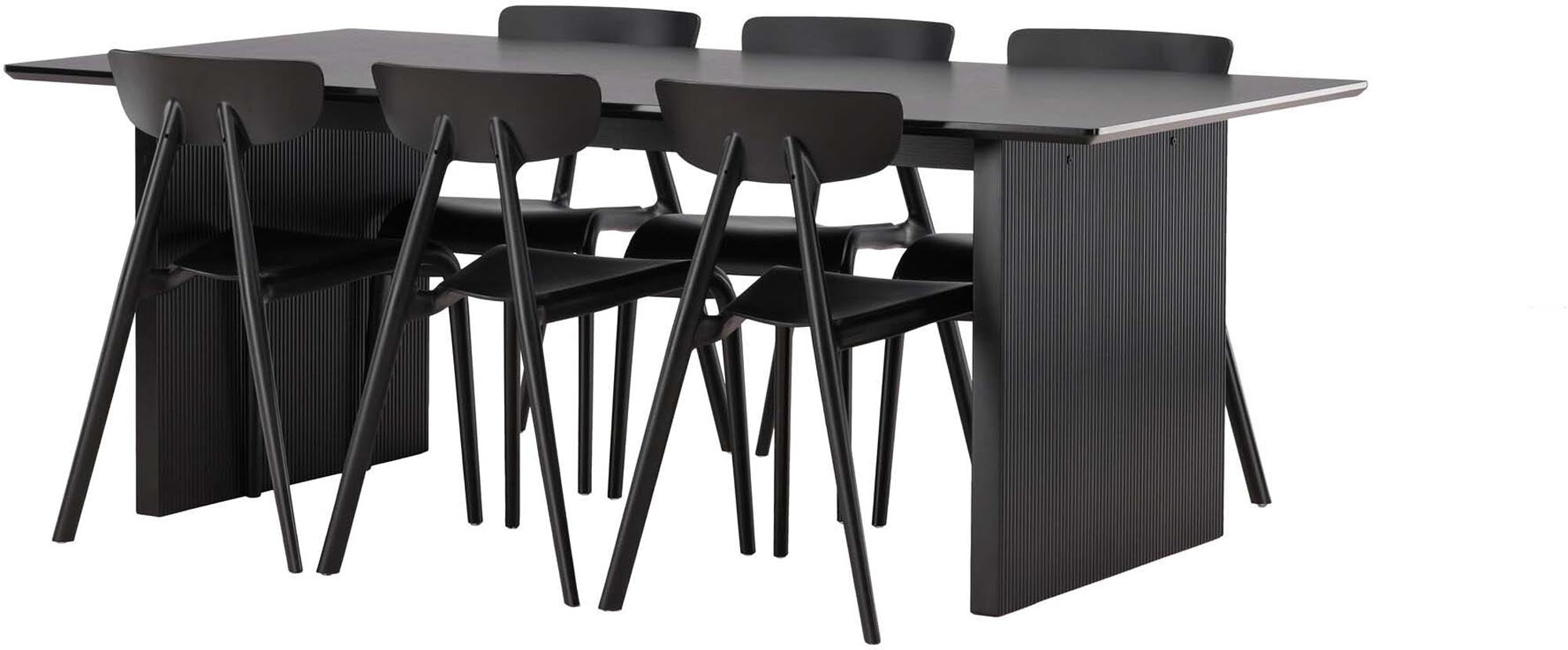 Vail Esszimmerset + Ursholmen 200cm/6St.: Modernes Design und Komfort für stilvolle Esszimmermomente. Ideal für gesellige Abende!