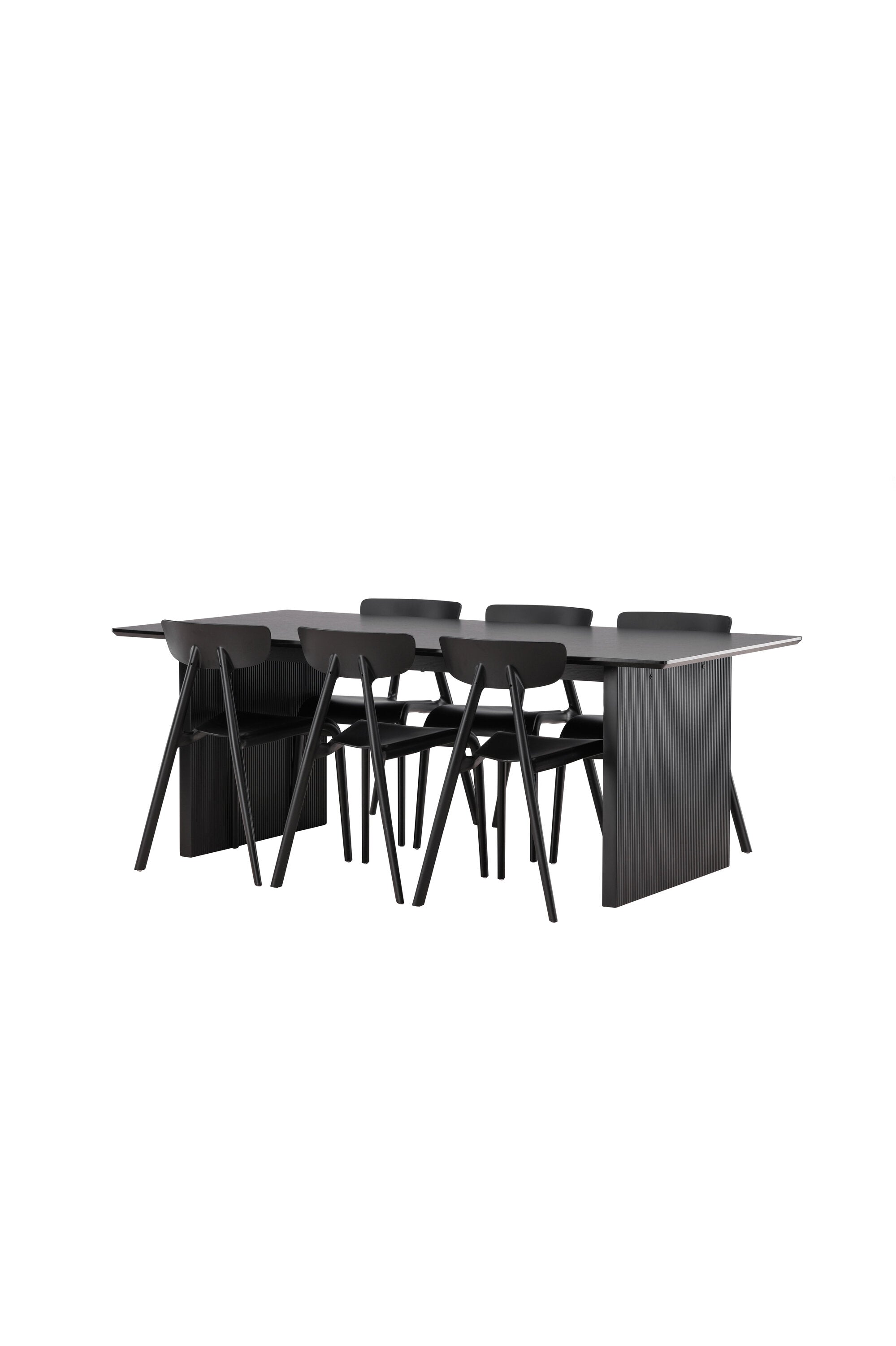 Vail Esszimmerset + Ursholmen 200cm/6St. in Schwarz präsentiert im Onlineshop von KAQTU Design AG. Esszimmerset ist von Venture Home