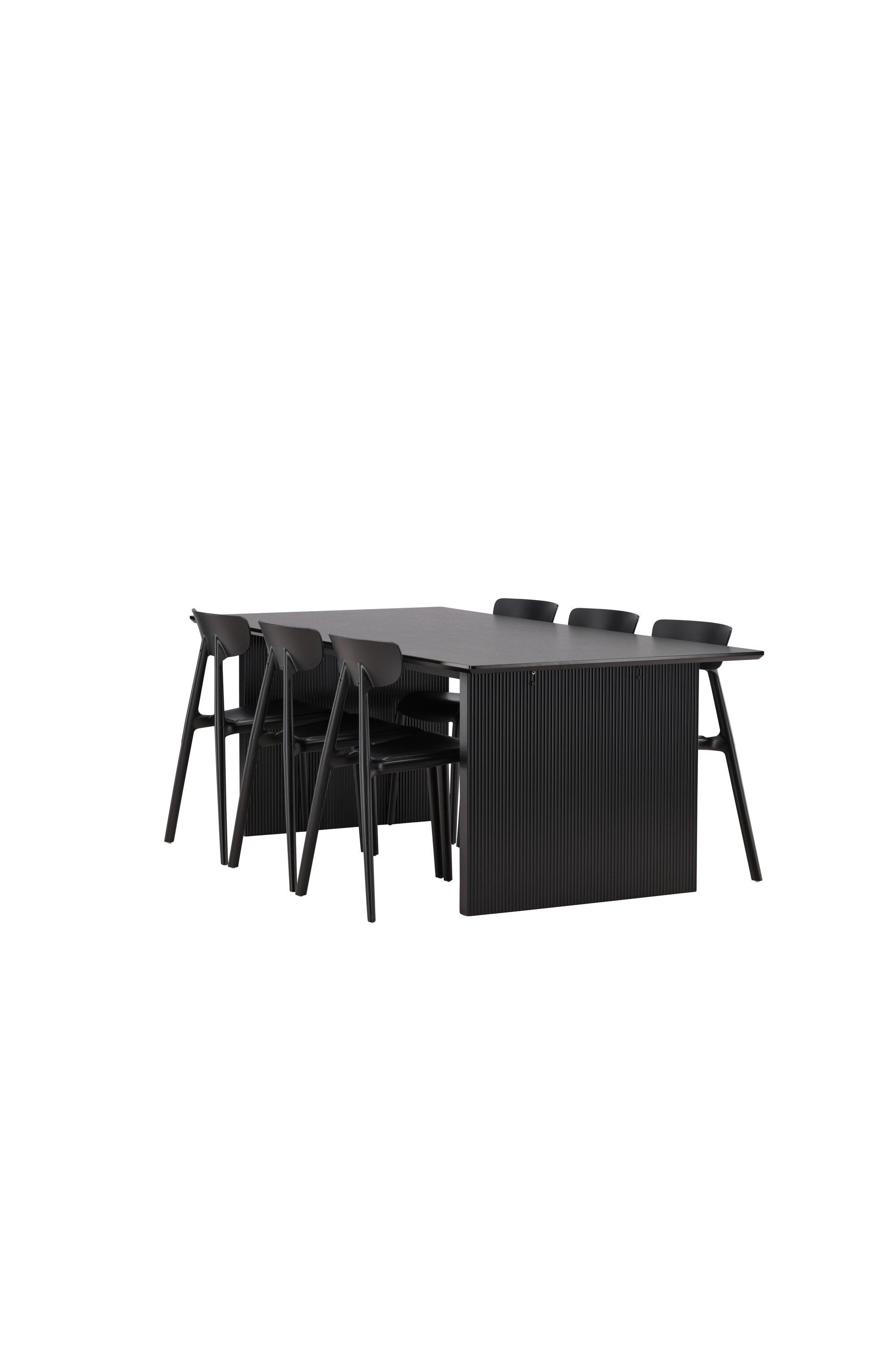 Vail Esszimmerset + Ursholmen 200cm/6St. in Schwarz präsentiert im Onlineshop von KAQTU Design AG. Esszimmerset ist von Venture Home