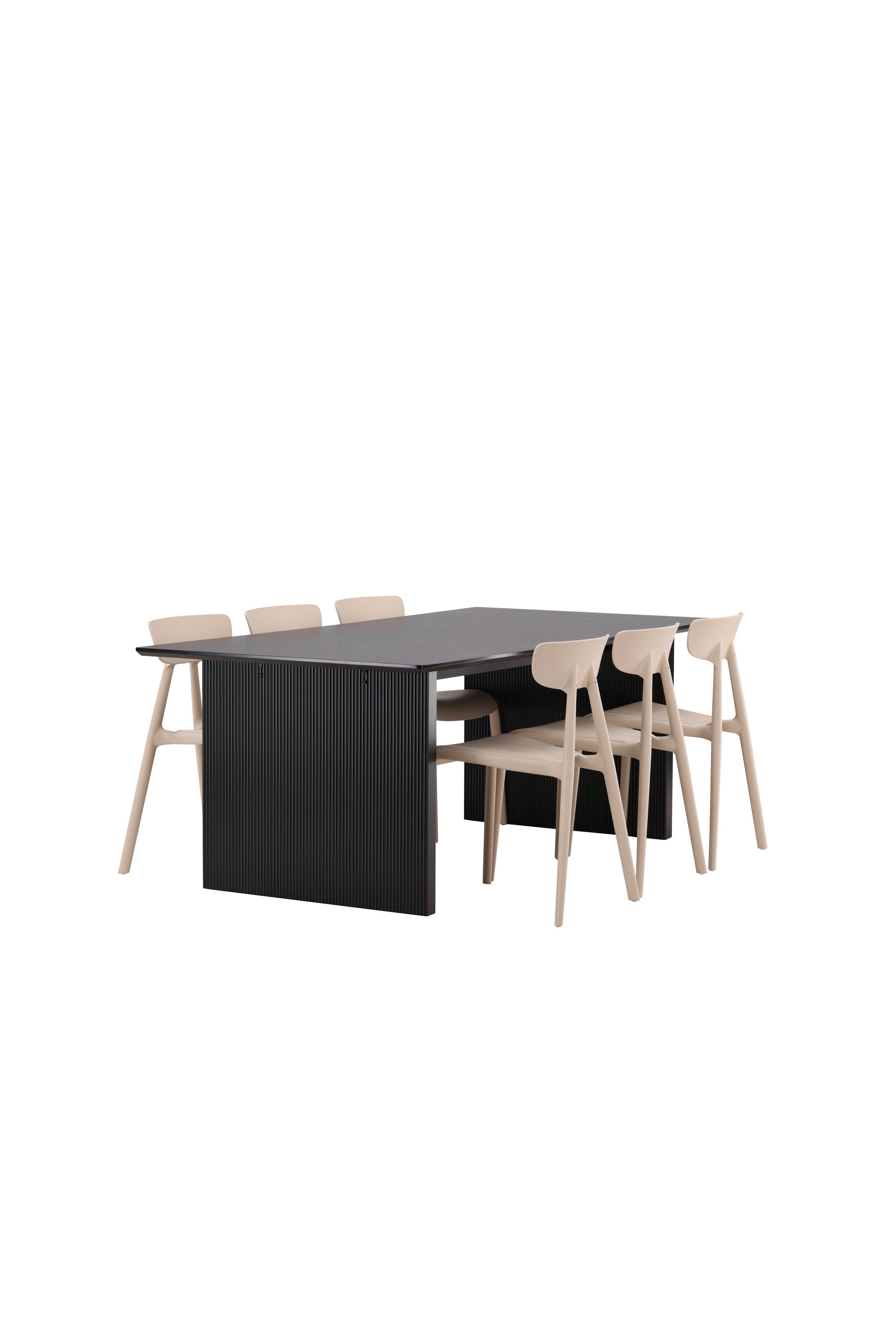 Vail Esszimmerset + Ursholmen 200cm/6St. in Beige präsentiert im Onlineshop von KAQTU Design AG. Esszimmerset ist von Venture Home