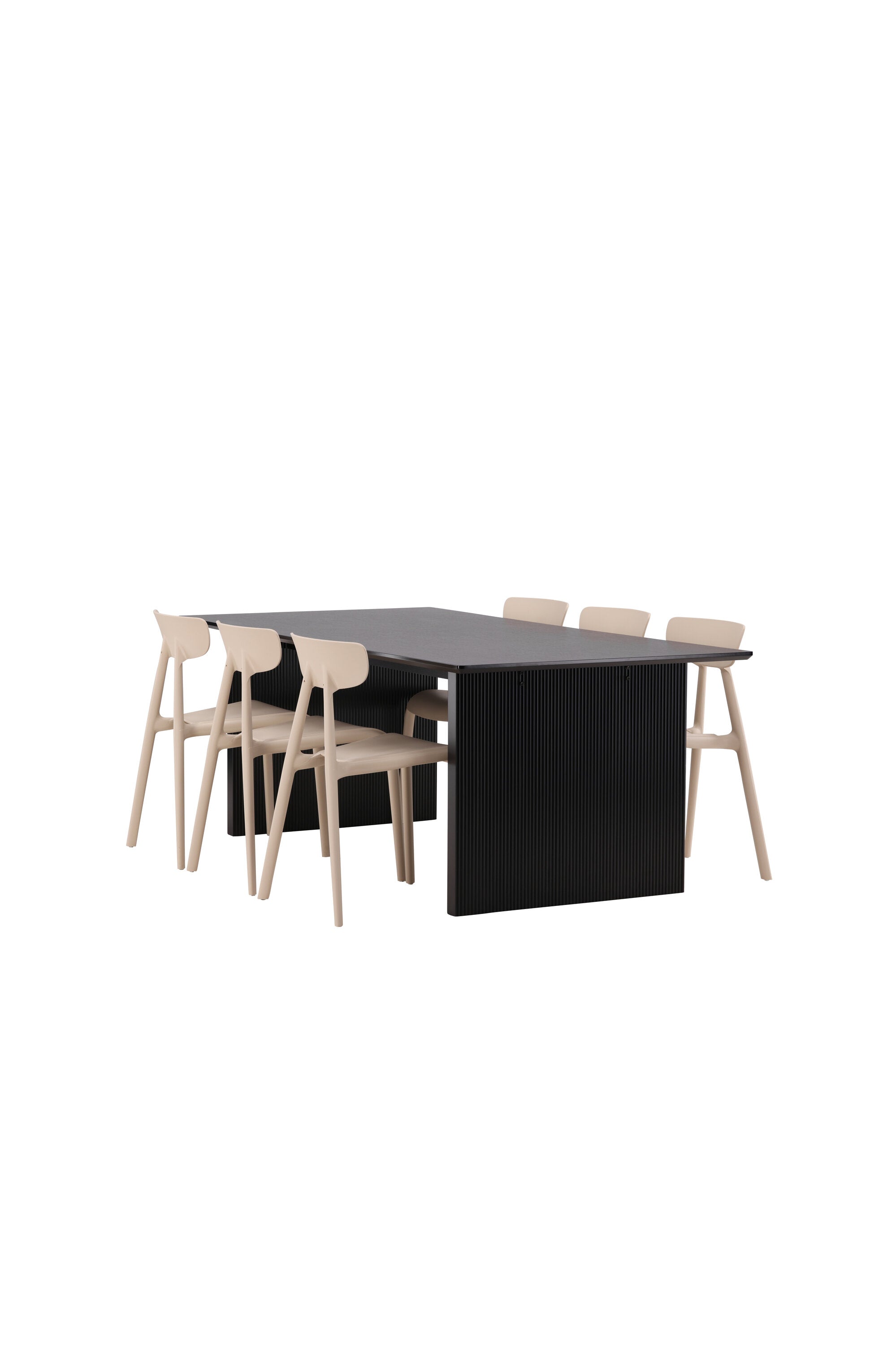 Vail Esszimmerset + Ursholmen 200cm/6St. in Beige präsentiert im Onlineshop von KAQTU Design AG. Esszimmerset ist von Venture Home