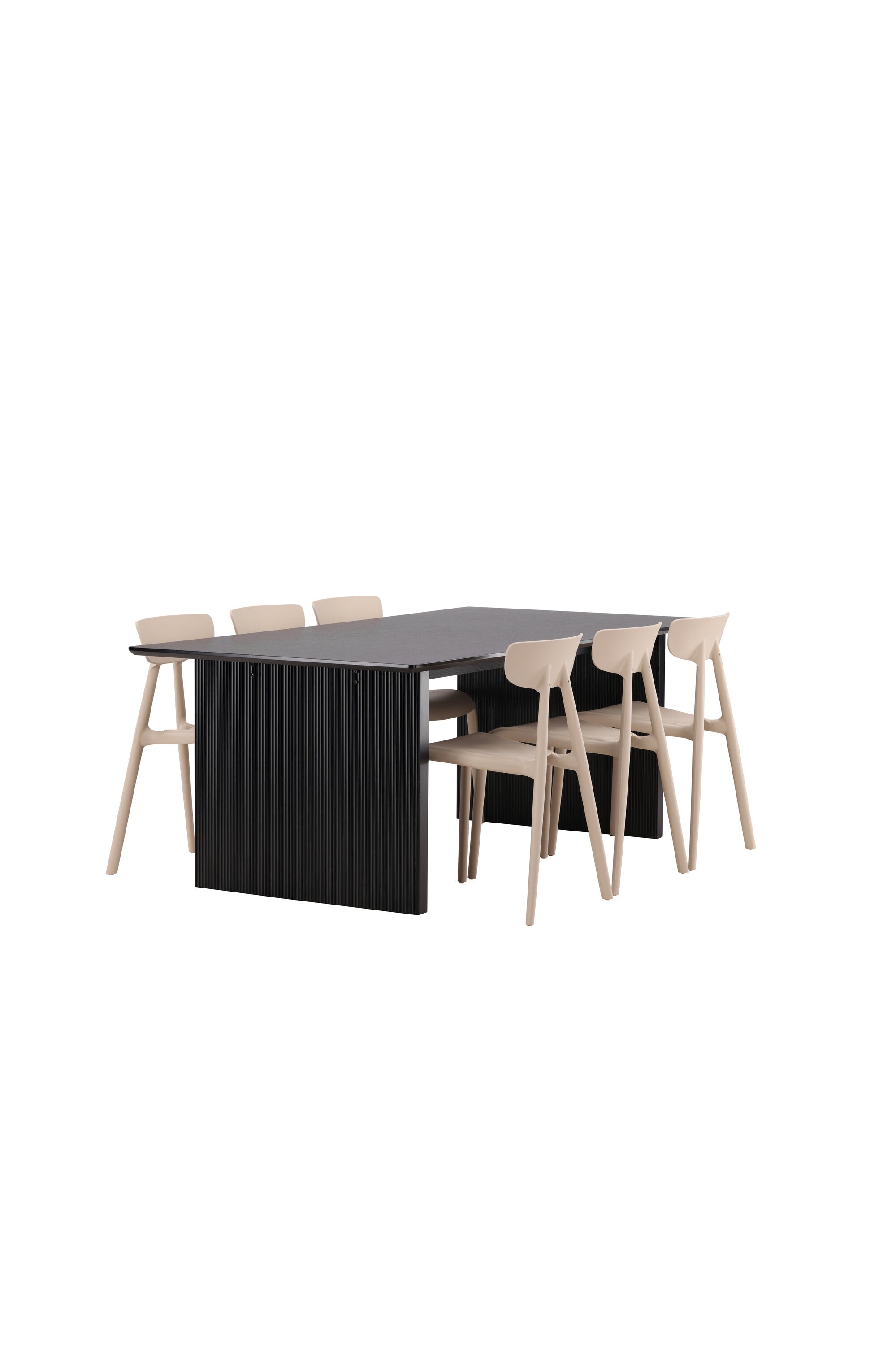 Vail Esszimmerset + Ursholmen 200cm/6St. in Beige präsentiert im Onlineshop von KAQTU Design AG. Esszimmerset ist von Venture Home