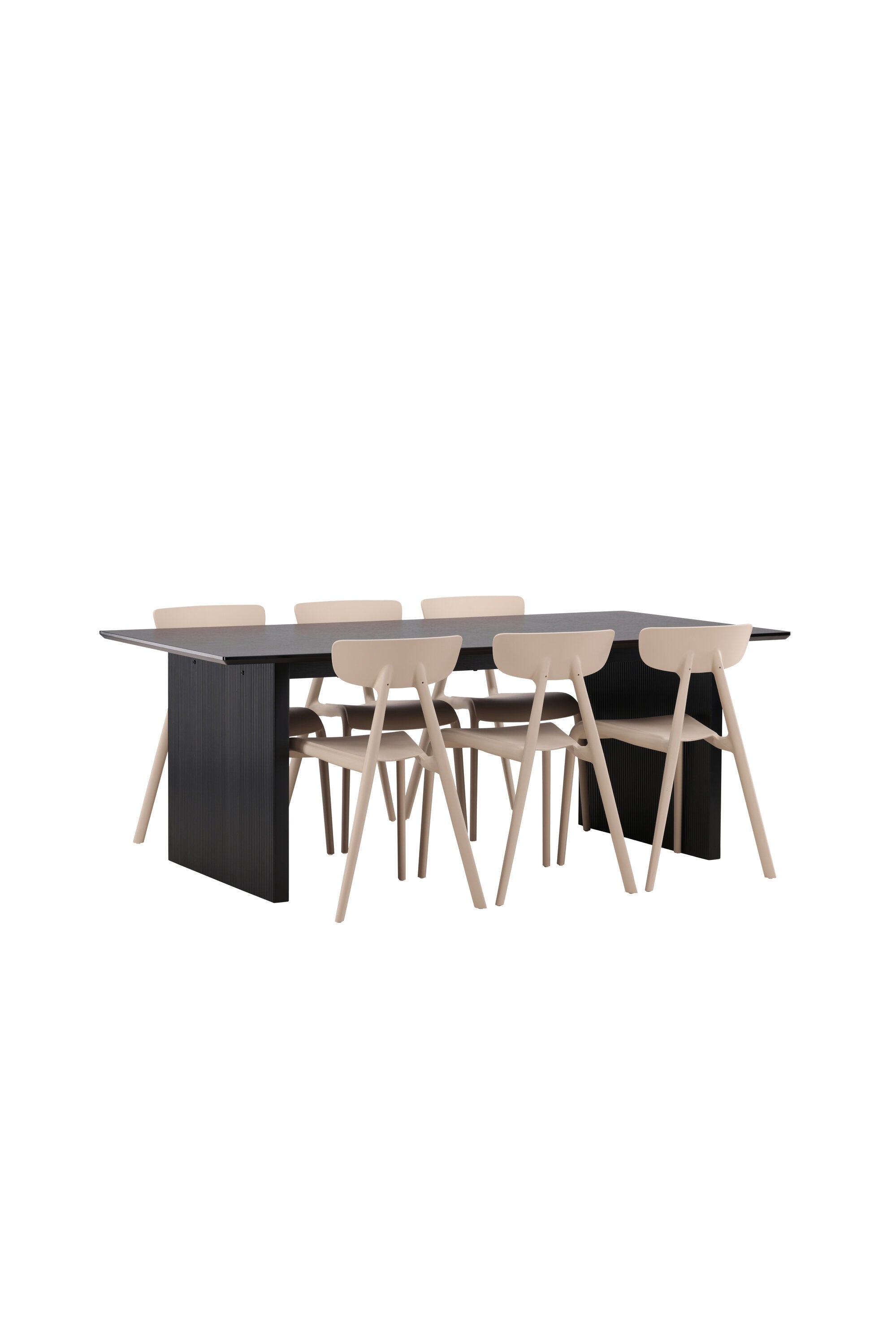 Vail Esszimmerset + Ursholmen 200cm/6St. in Beige präsentiert im Onlineshop von KAQTU Design AG. Esszimmerset ist von Venture Home