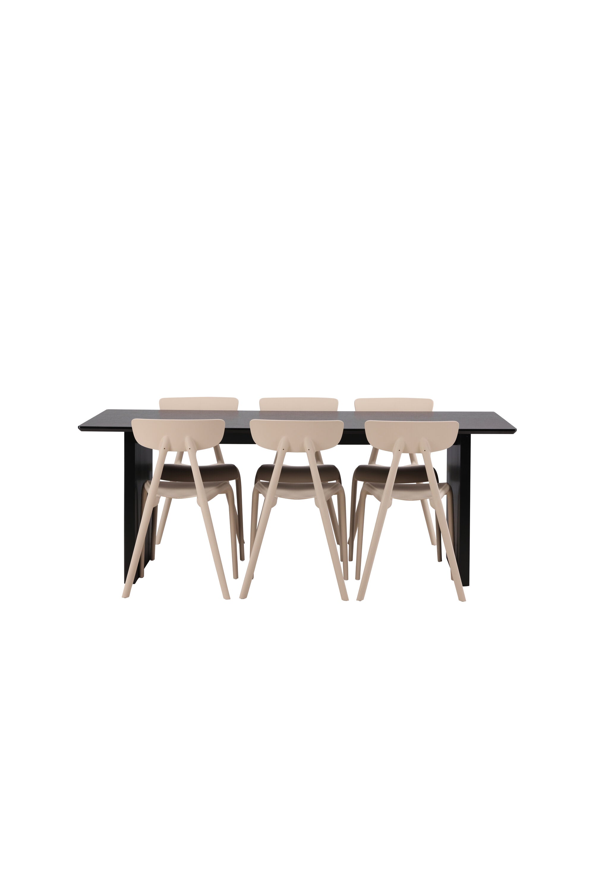 Vail Esszimmerset + Ursholmen 200cm/6St. in Beige präsentiert im Onlineshop von KAQTU Design AG. Esszimmerset ist von Venture Home