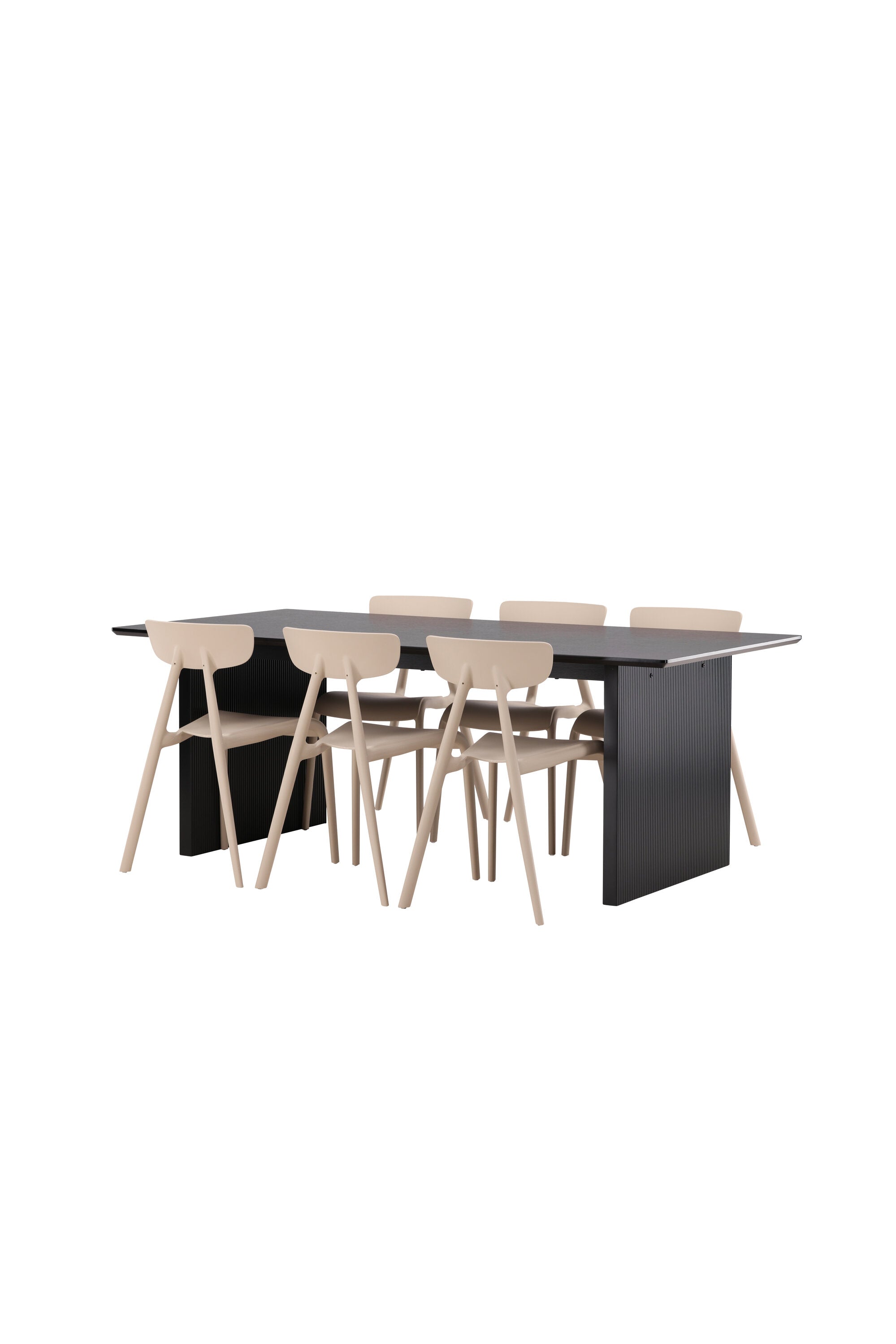 Vail Esszimmerset + Ursholmen 200cm/6St. in Beige präsentiert im Onlineshop von KAQTU Design AG. Esszimmerset ist von Venture Home