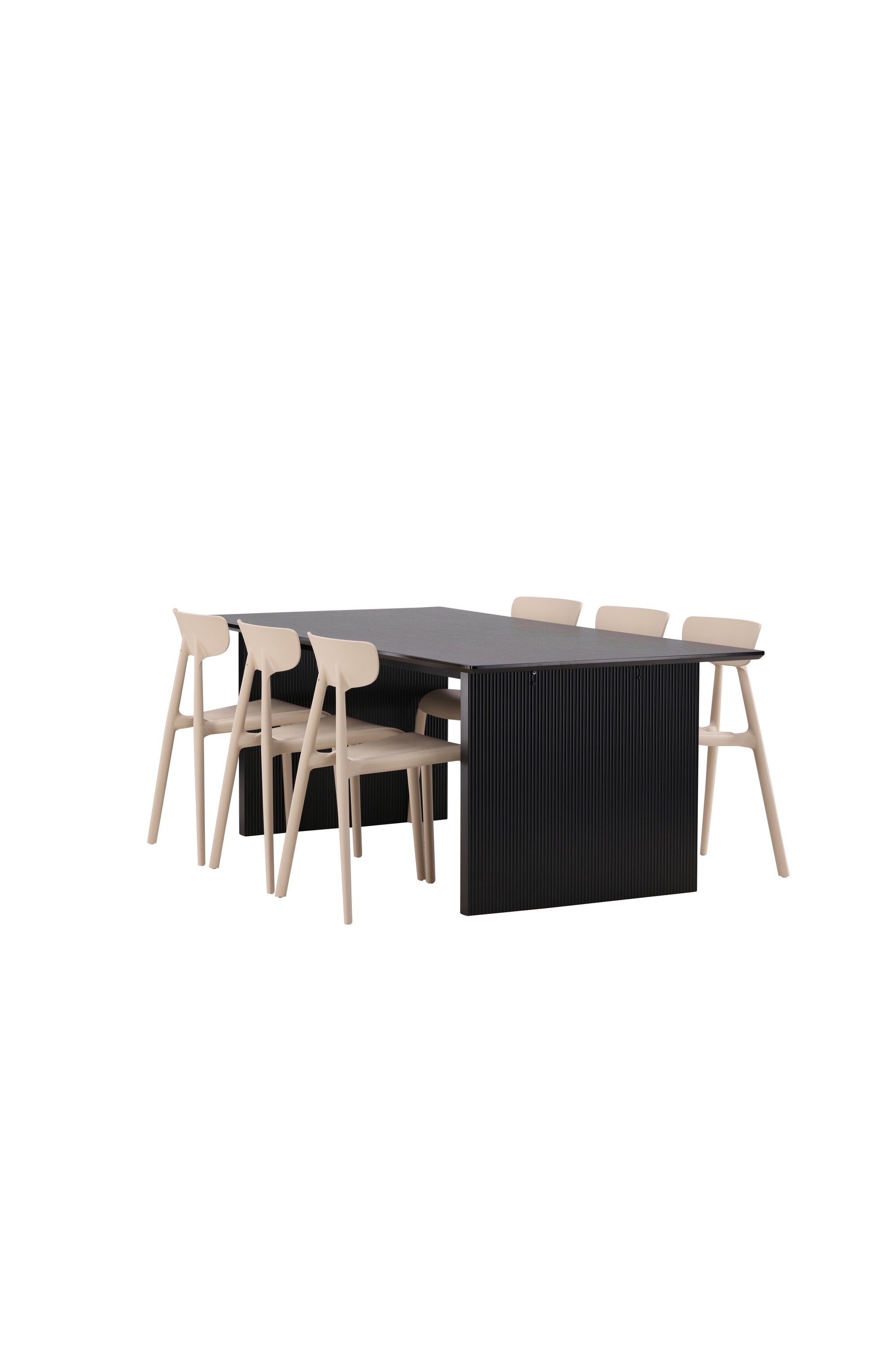 Vail Esszimmerset + Ursholmen 200cm/6St. in Beige präsentiert im Onlineshop von KAQTU Design AG. Esszimmerset ist von Venture Home