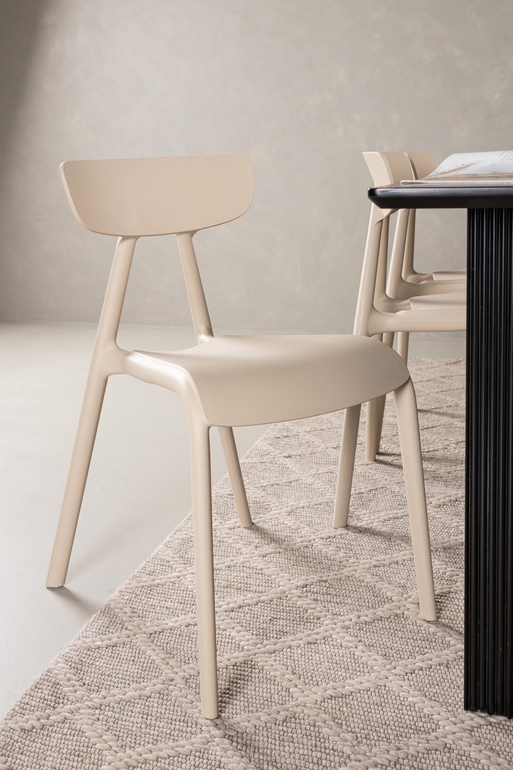 Vail Esszimmerset + Ursholmen 200cm/6St. in Beige präsentiert im Onlineshop von KAQTU Design AG. Esszimmerset ist von Venture Home