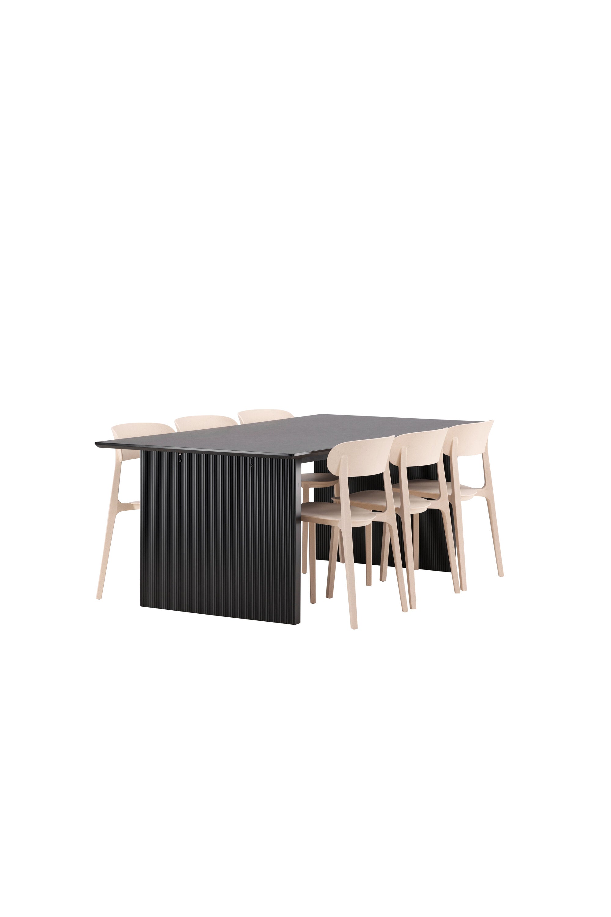 Vail Esstisch + 6 x Åstol Esszimmerstuhl in präsentiert im Onlineshop von KAQTU Design AG. Esszimmerset ist von Venture Home