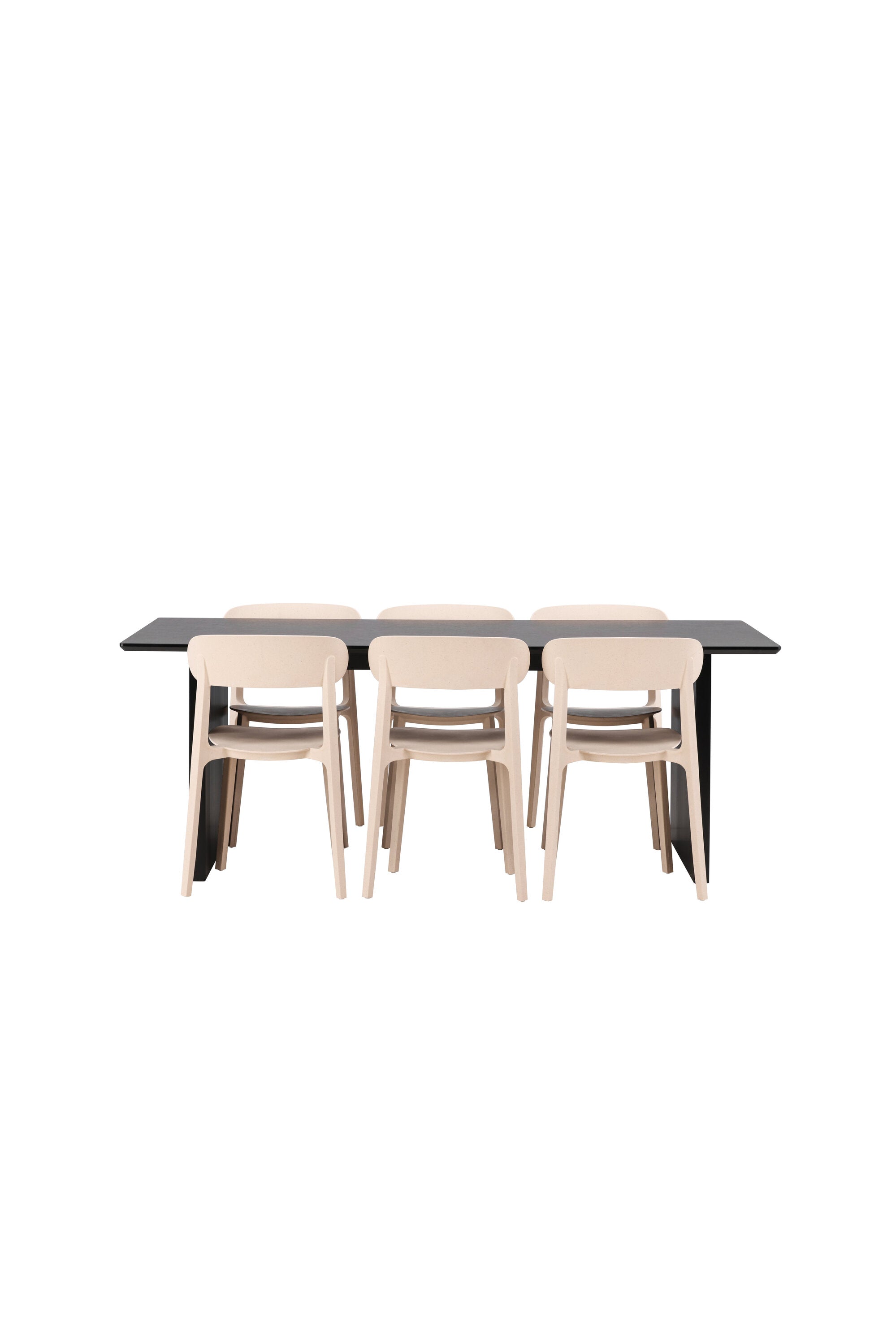 Vail Esstisch + 6 x Åstol Esszimmerstuhl in präsentiert im Onlineshop von KAQTU Design AG. Esszimmerset ist von Venture Home