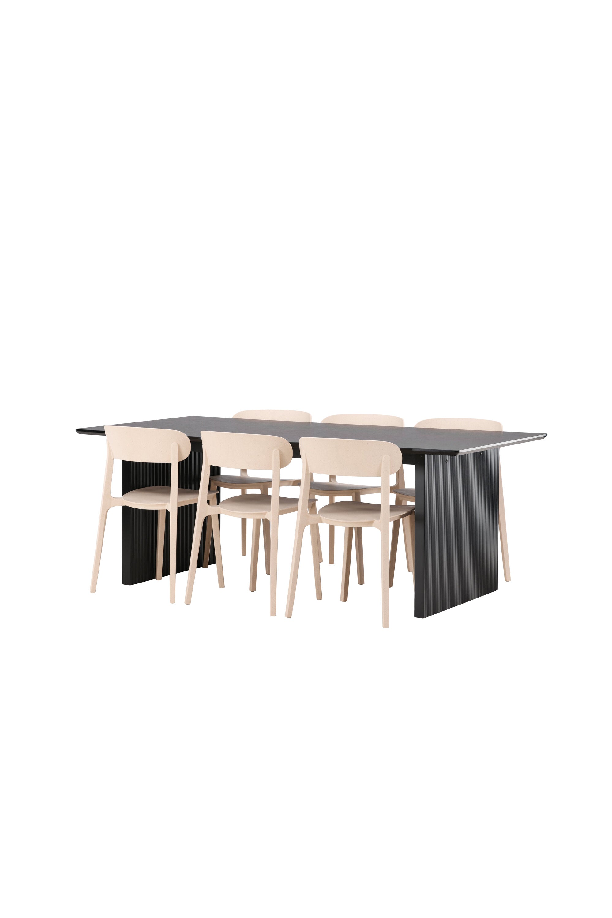 Vail Esstisch + 6 x Åstol Esszimmerstuhl in präsentiert im Onlineshop von KAQTU Design AG. Esszimmerset ist von Venture Home