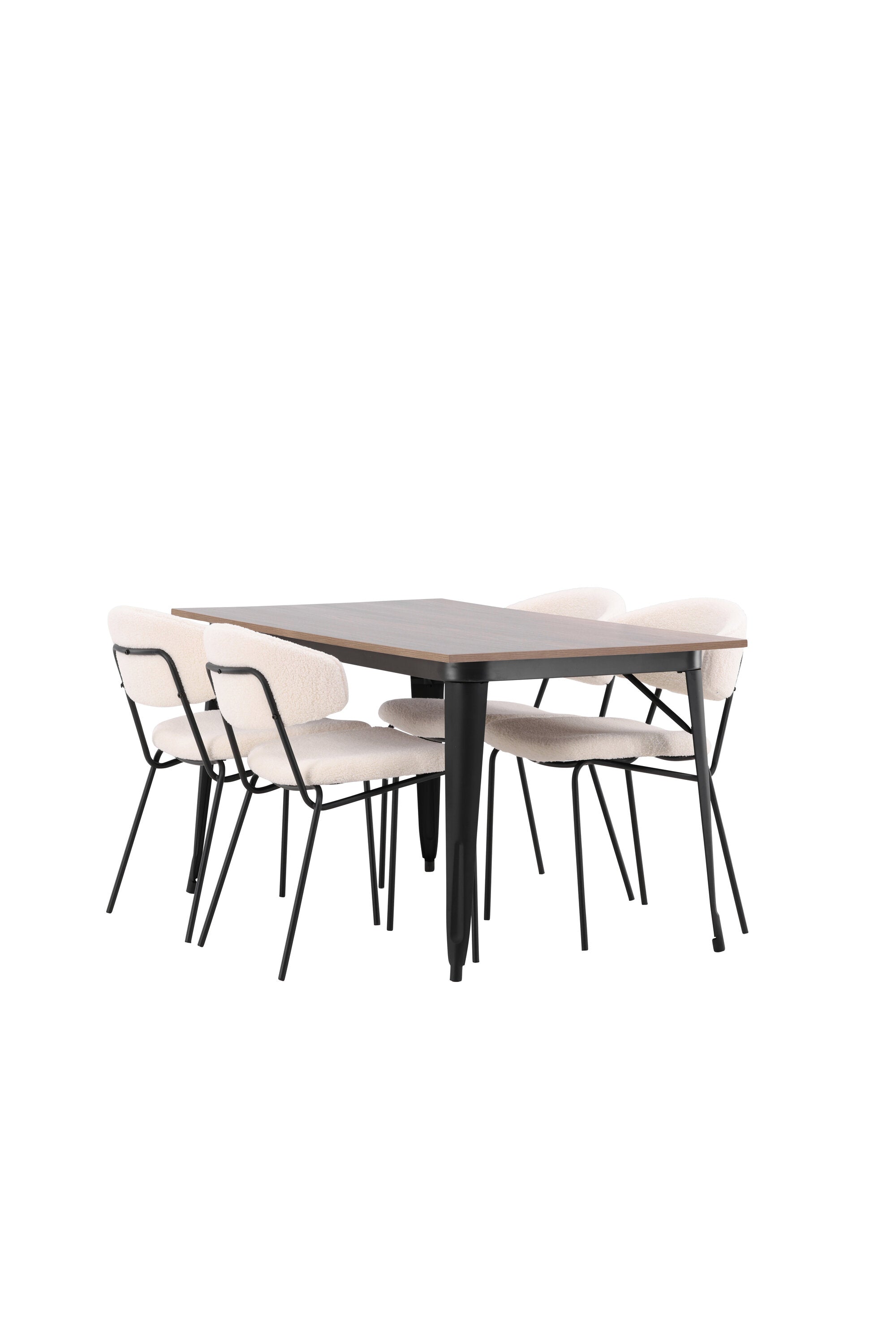 Tempe Esszimmerset + Chico 140cm/4St. in Weiss präsentiert im Onlineshop von KAQTU Design AG. Esszimmerset ist von Venture Home