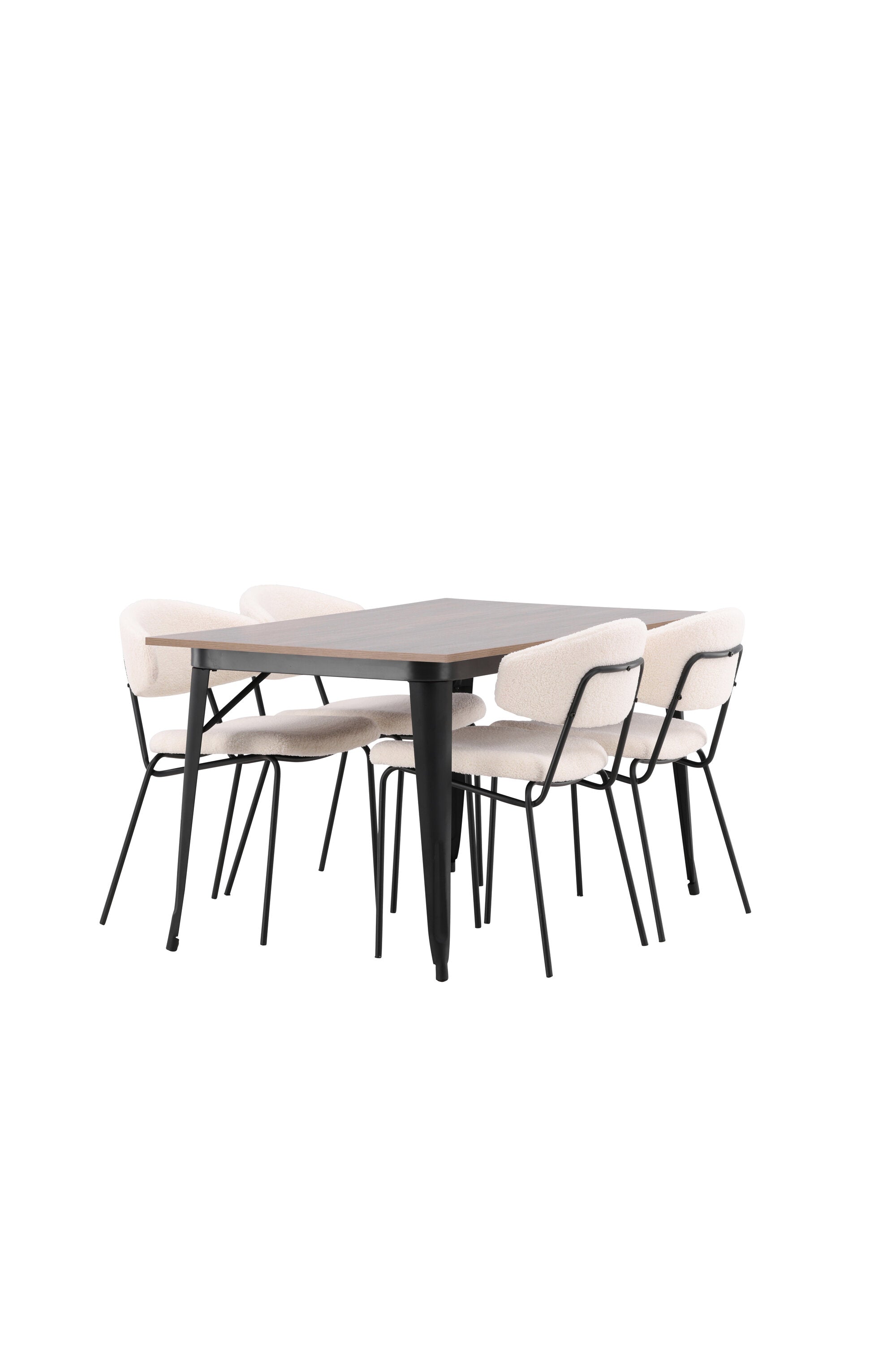 Tempe Esszimmerset + Chico 140cm/4St. in Weiss präsentiert im Onlineshop von KAQTU Design AG. Esszimmerset ist von Venture Home