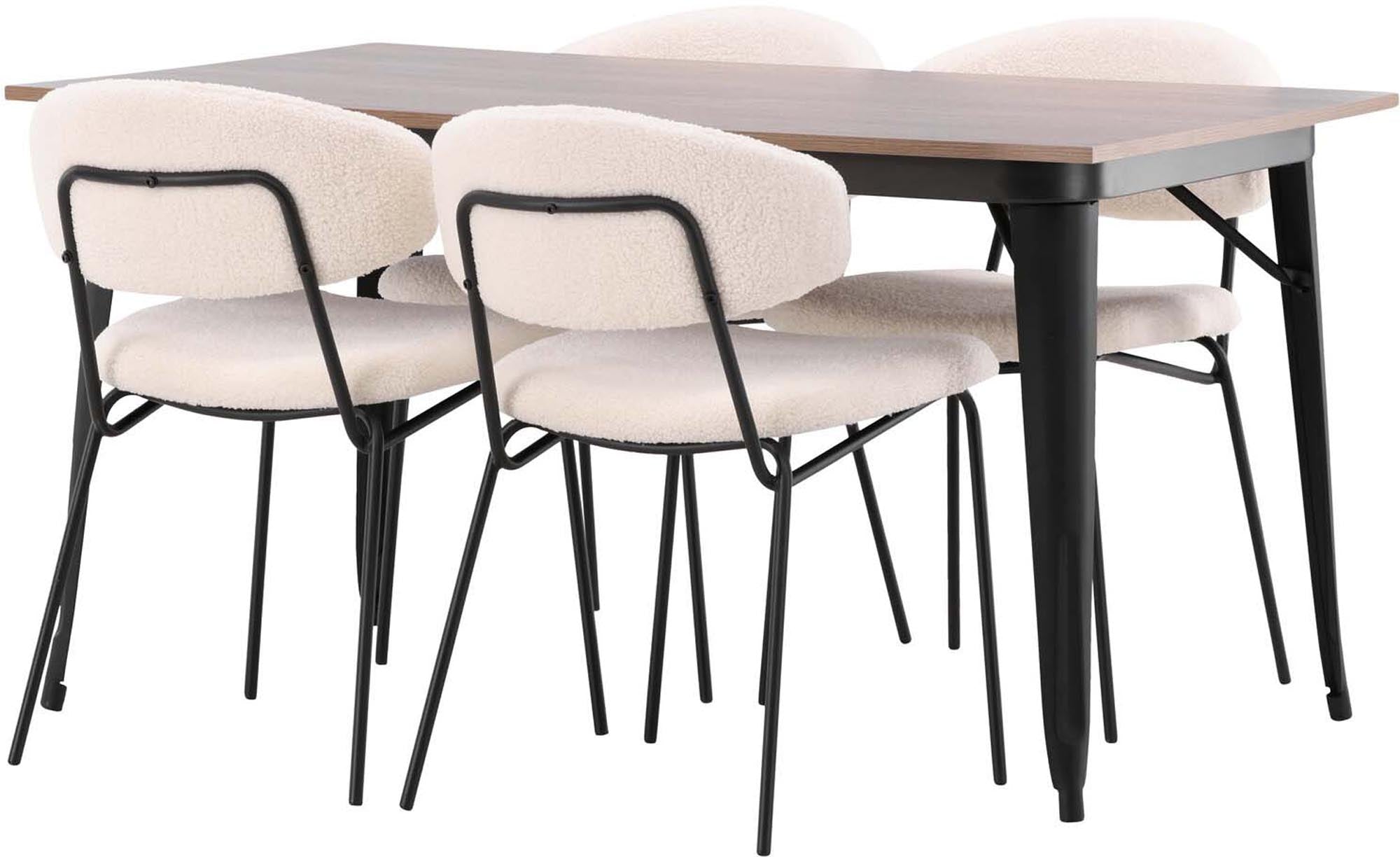 Erleben Sie das Tempe Esszimmerset + Chico 140cm/4St. von Venture Home – eine harmonische Kombination aus elegantem Design und praktischer Funktionalität für Ihr Zuhause.