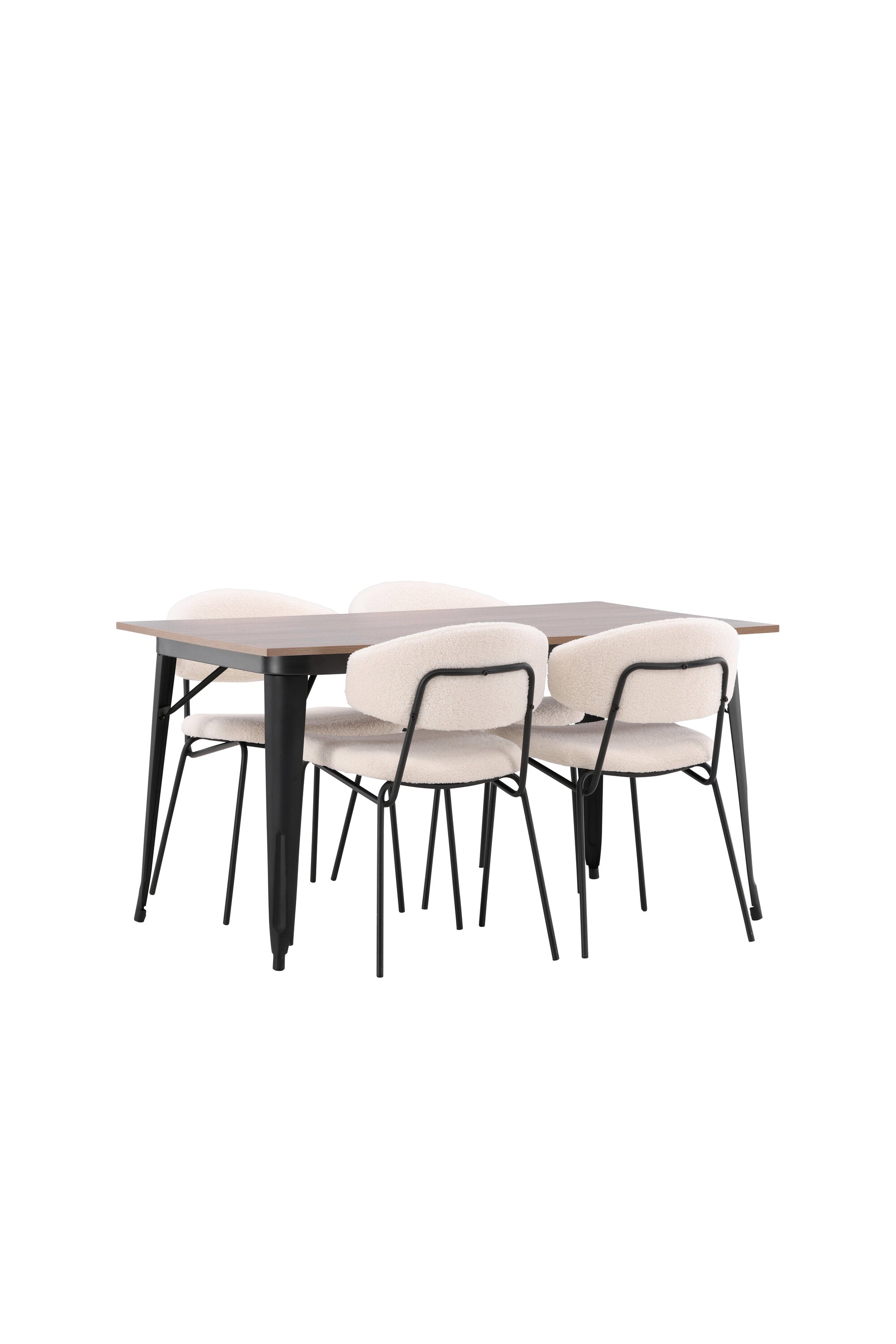 Tempe Esszimmerset + Chico 140cm/4St. in Weiss präsentiert im Onlineshop von KAQTU Design AG. Esszimmerset ist von Venture Home