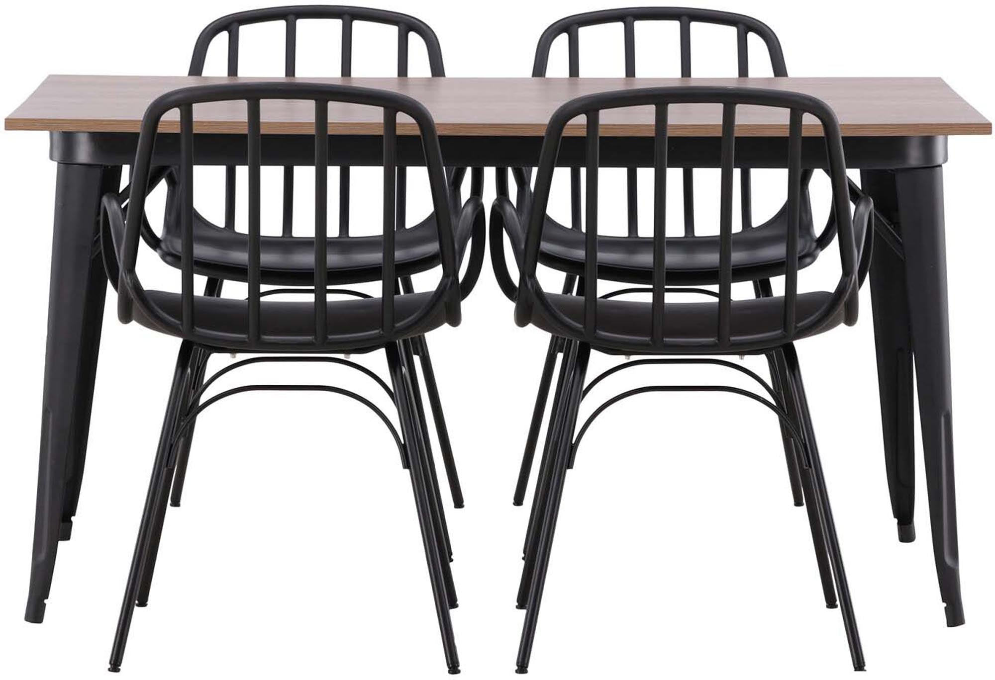 Entdecken Sie das Tempe Esszimmerset + Dyrön 140cm/4St. von Venture Home – modernes Design, hochwertige Materialien und optimaler Komfort für gesellige Abende.