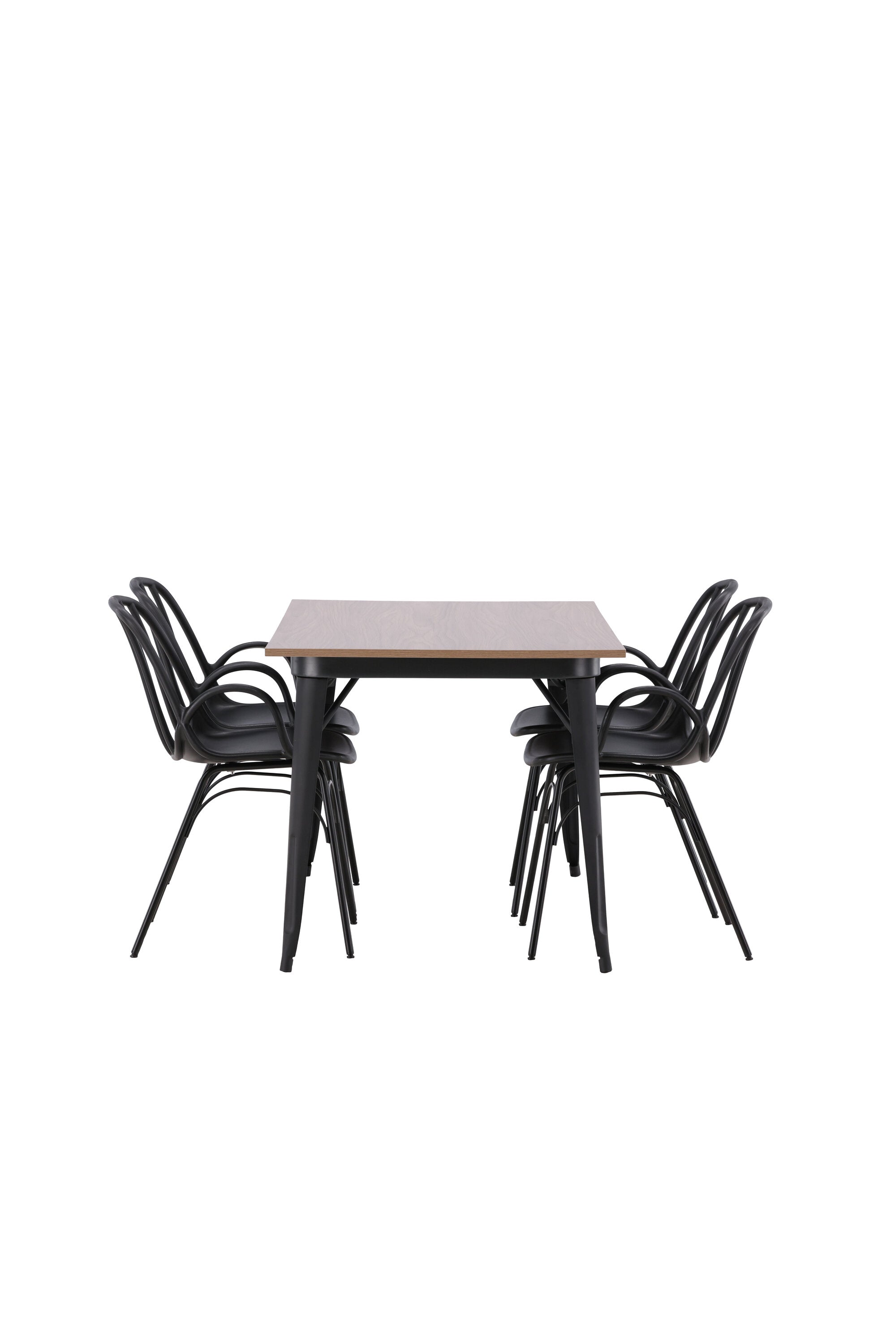 Tempe Esszimmerset + Dyrön 140cm/4St. in Schwarz präsentiert im Onlineshop von KAQTU Design AG. Esszimmerset ist von Venture Home