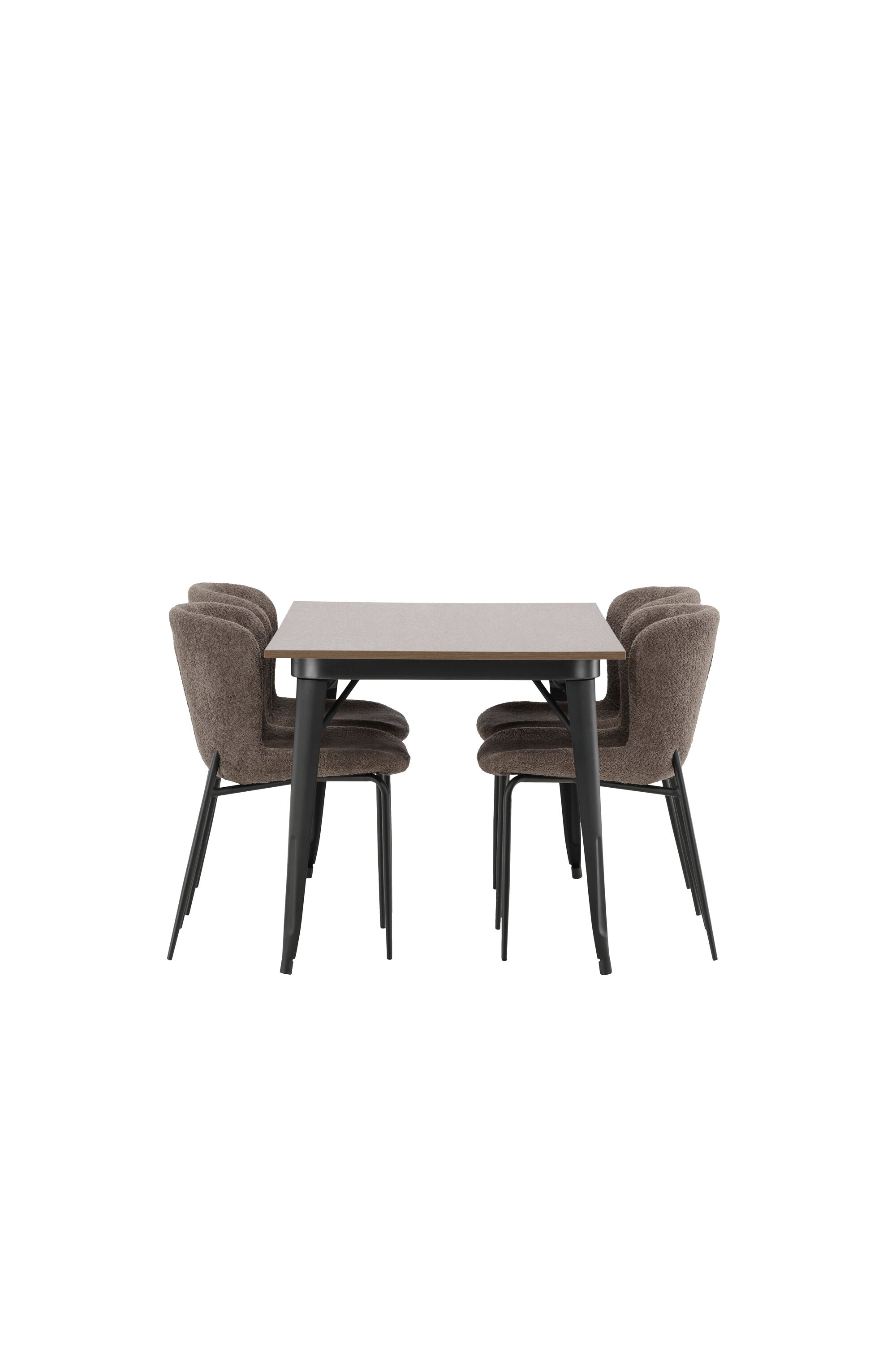Tempe Esszimmerset + Modesto 140cm/4St. in Schwarz, Dunkelgrau präsentiert im Onlineshop von KAQTU Design AG. Esszimmerset ist von Venture Home