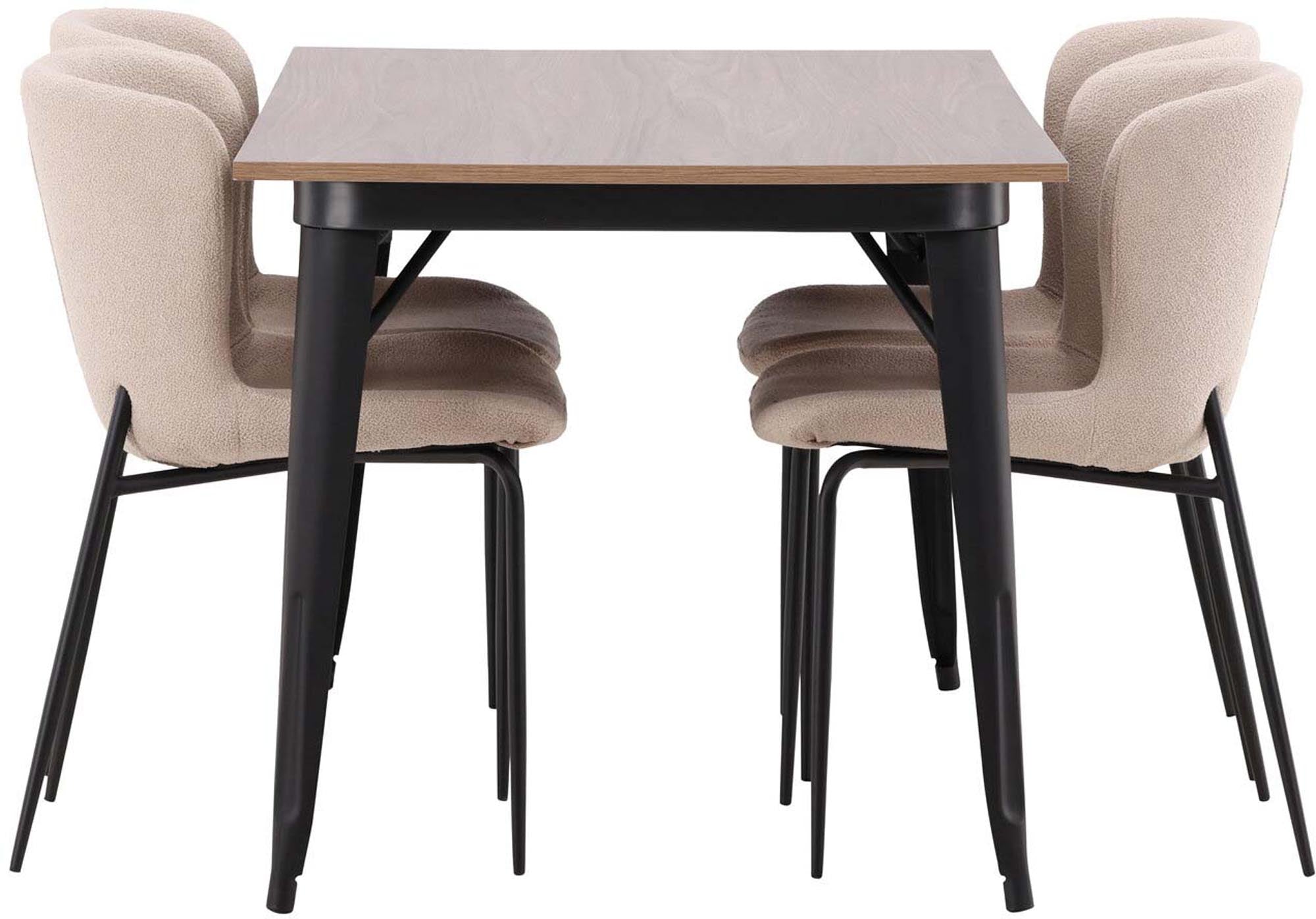 Entdecken Sie das stilvolle Tempe Esszimmerset + Modesto 140cm/4St. von Venture Home – eleganter Esstisch und bequeme Stühle für Ihr Zuhause.