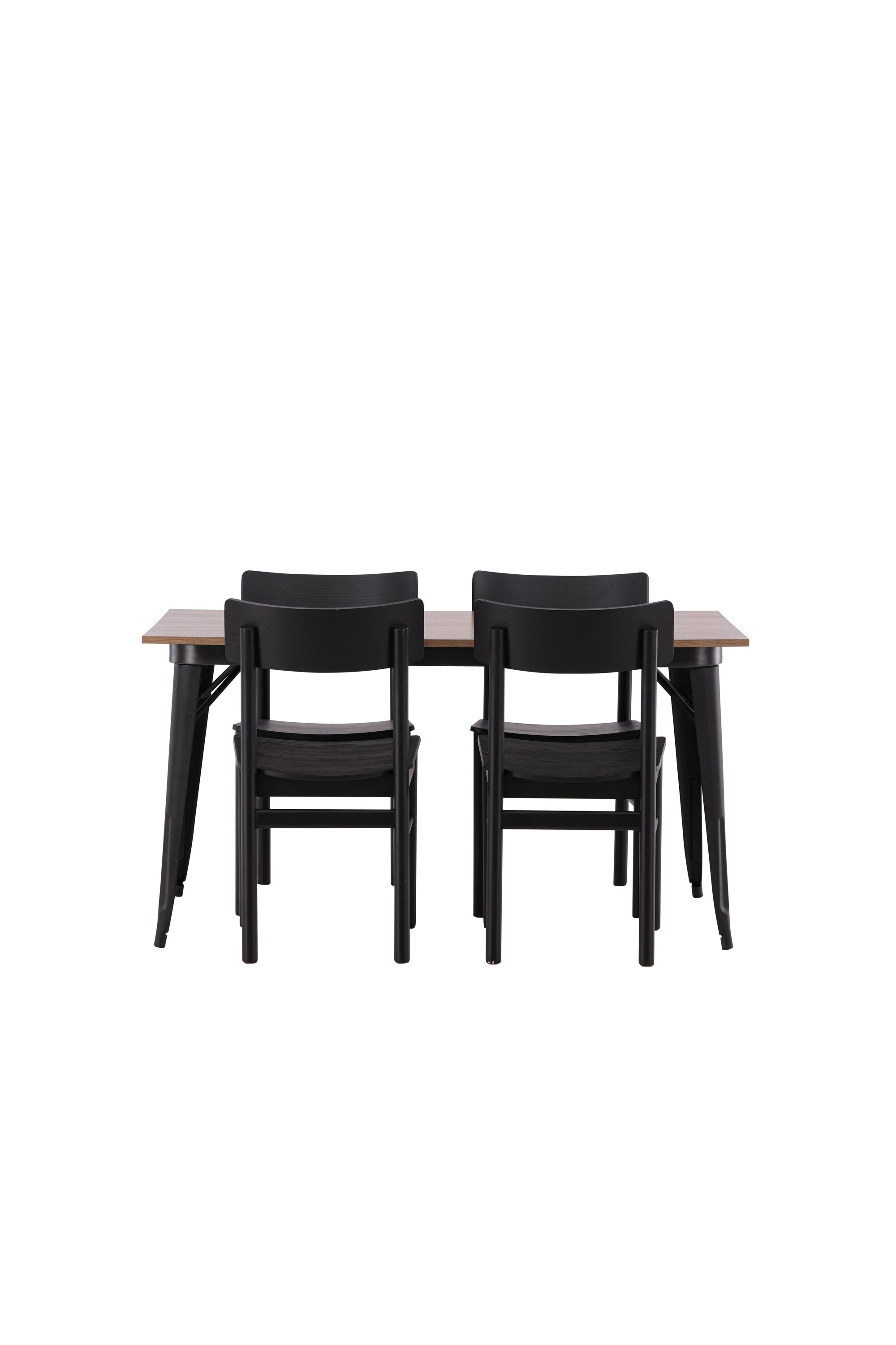 Tempe Esszimmerset + Montros 140cm/4St. in Schwarz präsentiert im Onlineshop von KAQTU Design AG. Esszimmerset ist von Venture Home