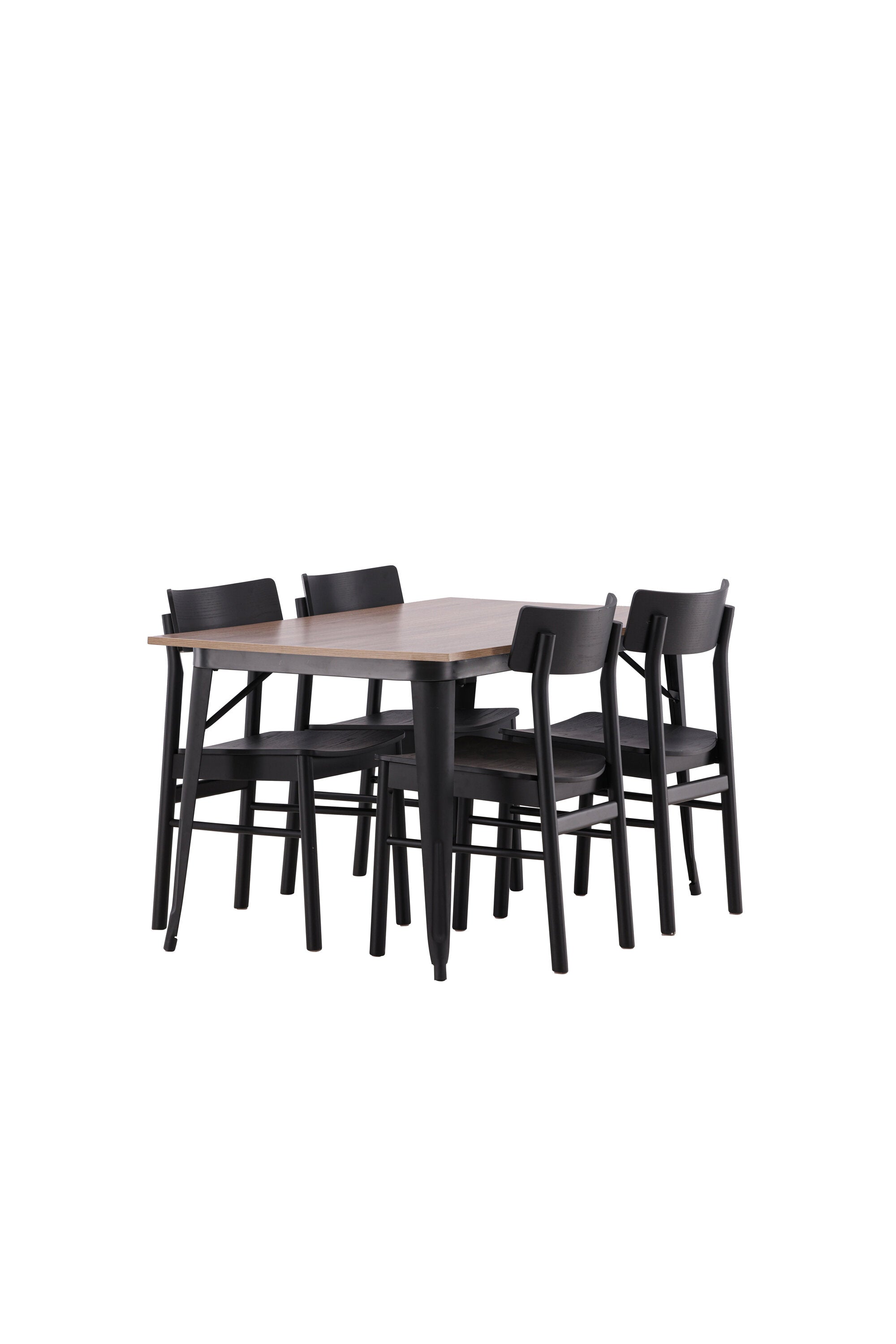 Tempe Esszimmerset + Montros 140cm/4St. in Schwarz präsentiert im Onlineshop von KAQTU Design AG. Esszimmerset ist von Venture Home