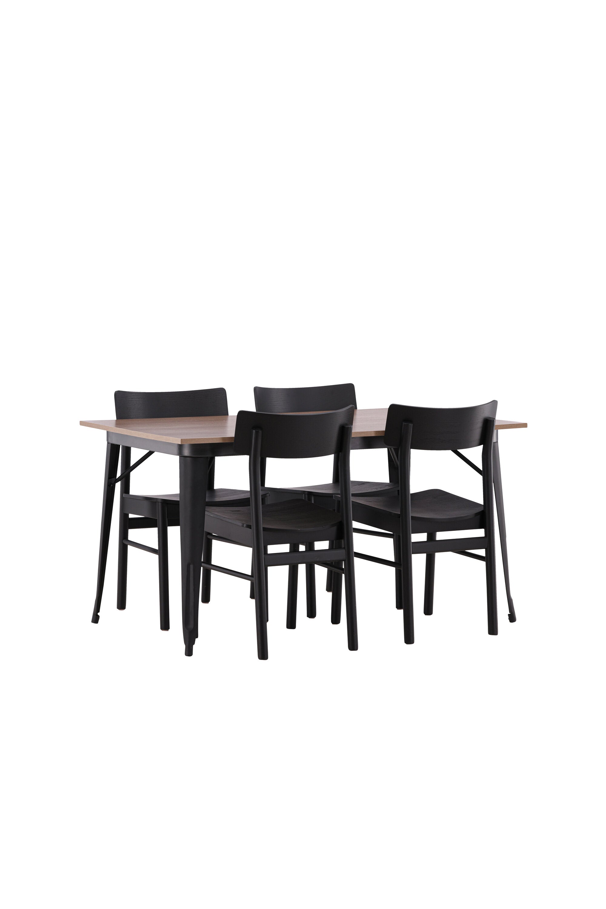 Tempe Esszimmerset + Montros 140cm/4St. in Schwarz präsentiert im Onlineshop von KAQTU Design AG. Esszimmerset ist von Venture Home