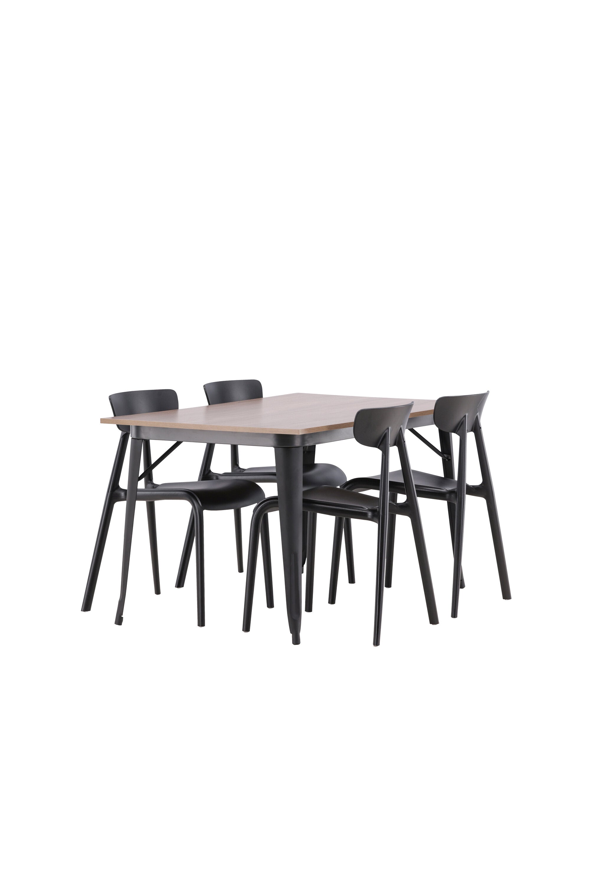 Tempe Esszimmerset + Ursholmen 140cm/4St. in Schwarz präsentiert im Onlineshop von KAQTU Design AG. Esszimmerset ist von Venture Home