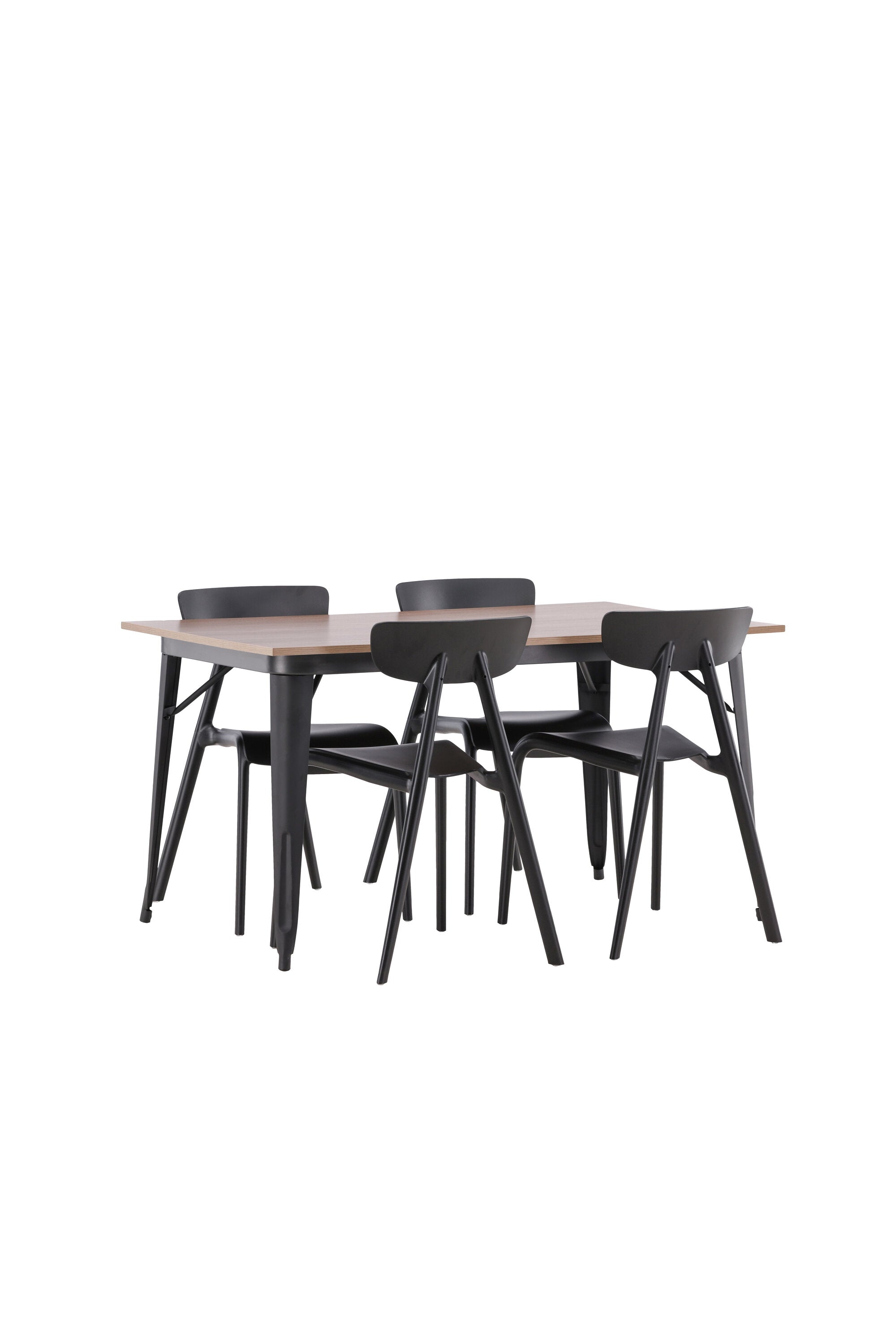 Tempe Esszimmerset + Ursholmen 140cm/4St. in Schwarz präsentiert im Onlineshop von KAQTU Design AG. Esszimmerset ist von Venture Home