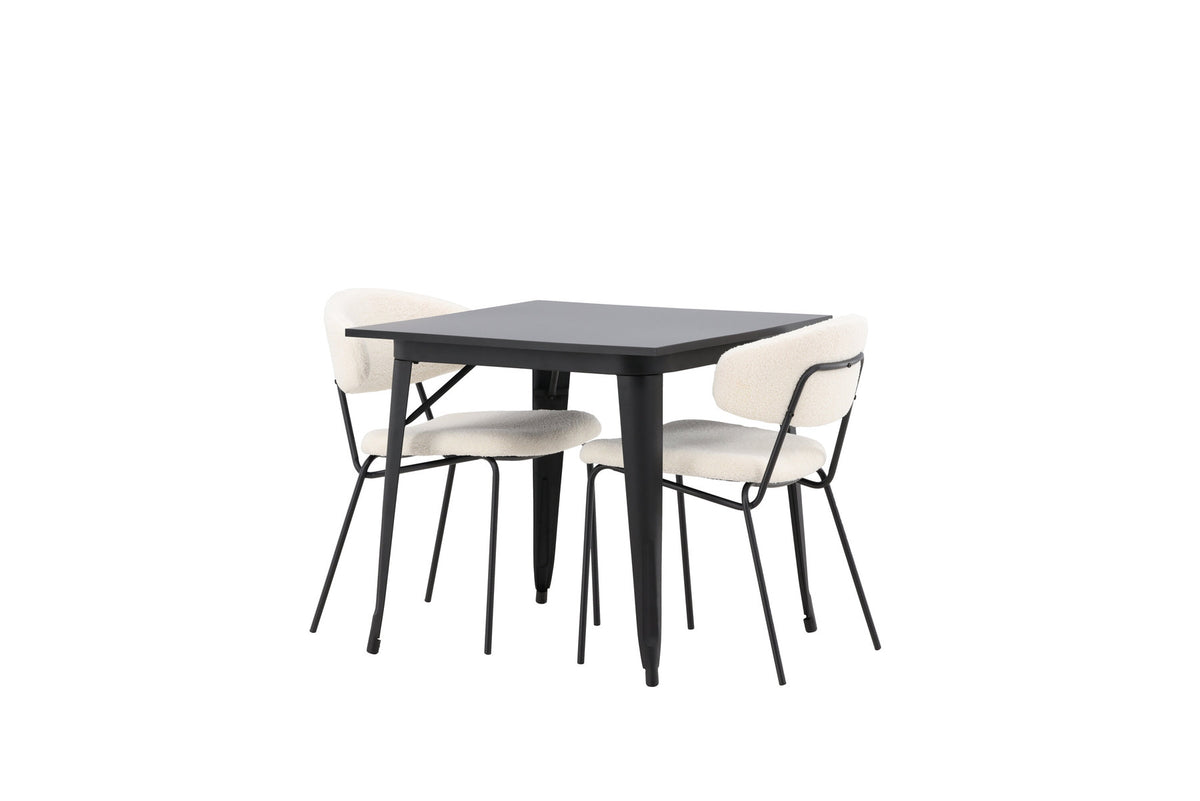 Tempe Esszimmerset + Chico 80cm/2St. in Weiss präsentiert im Onlineshop von KAQTU Design AG. Esszimmerset ist von Venture Home
