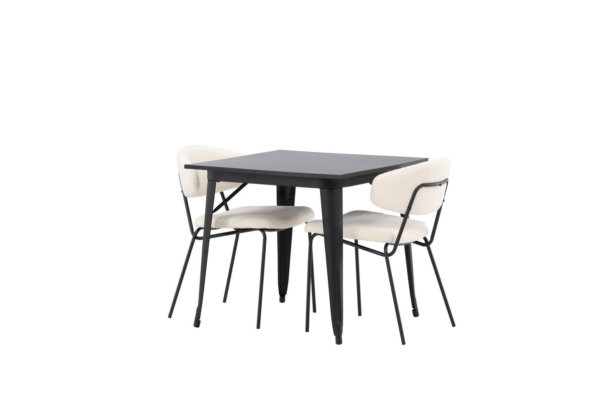 Tempe Esszimmerset + Chico 80cm/2St. in Weiss präsentiert im Onlineshop von KAQTU Design AG. Esszimmerset ist von Venture Home