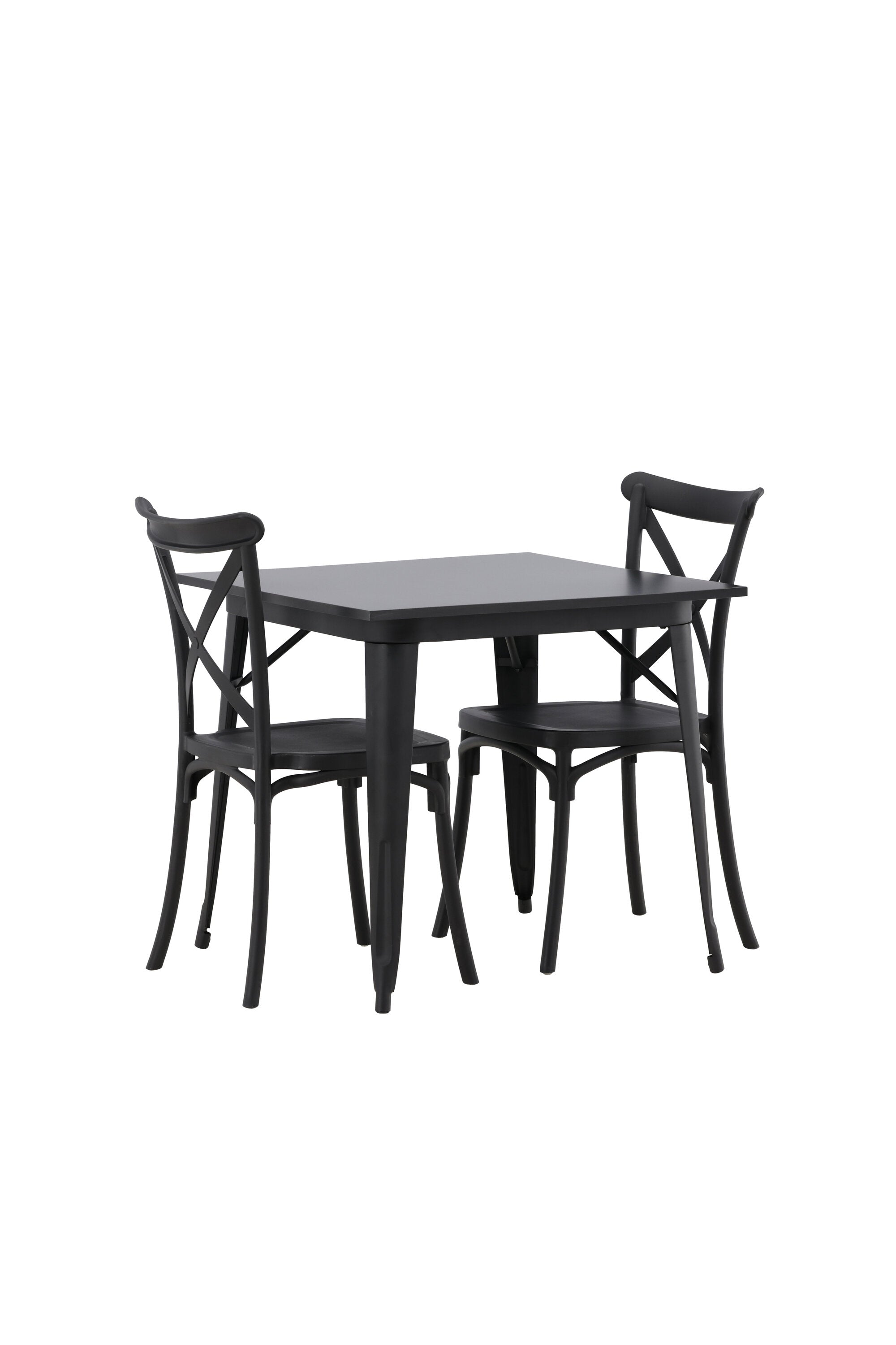 Tempe Esszimmerset + Crosett 80cm/2St. in Schwarz präsentiert im Onlineshop von KAQTU Design AG. Esszimmerset ist von Venture Home