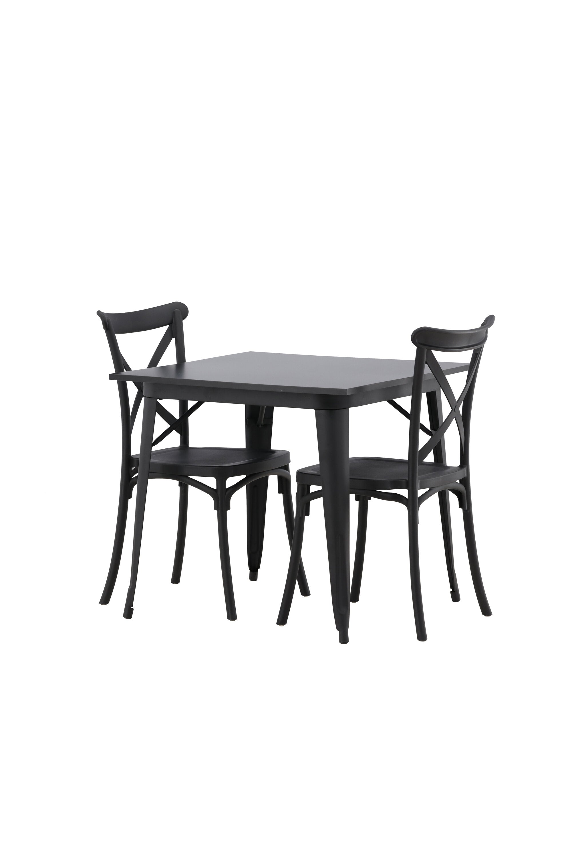 Tempe Esszimmerset + Crosett 80cm/2St. in Schwarz präsentiert im Onlineshop von KAQTU Design AG. Esszimmerset ist von Venture Home