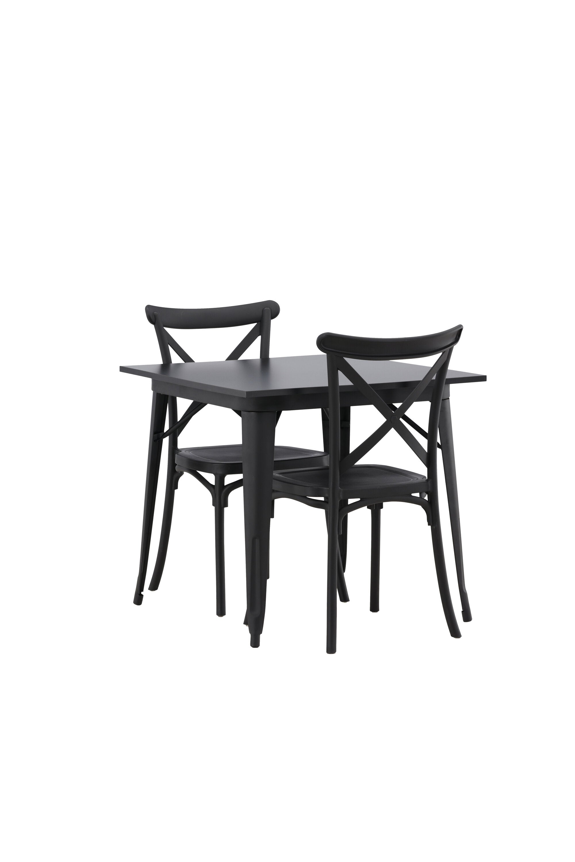 Tempe Esszimmerset + Crosett 80cm/2St. in Schwarz präsentiert im Onlineshop von KAQTU Design AG. Esszimmerset ist von Venture Home
