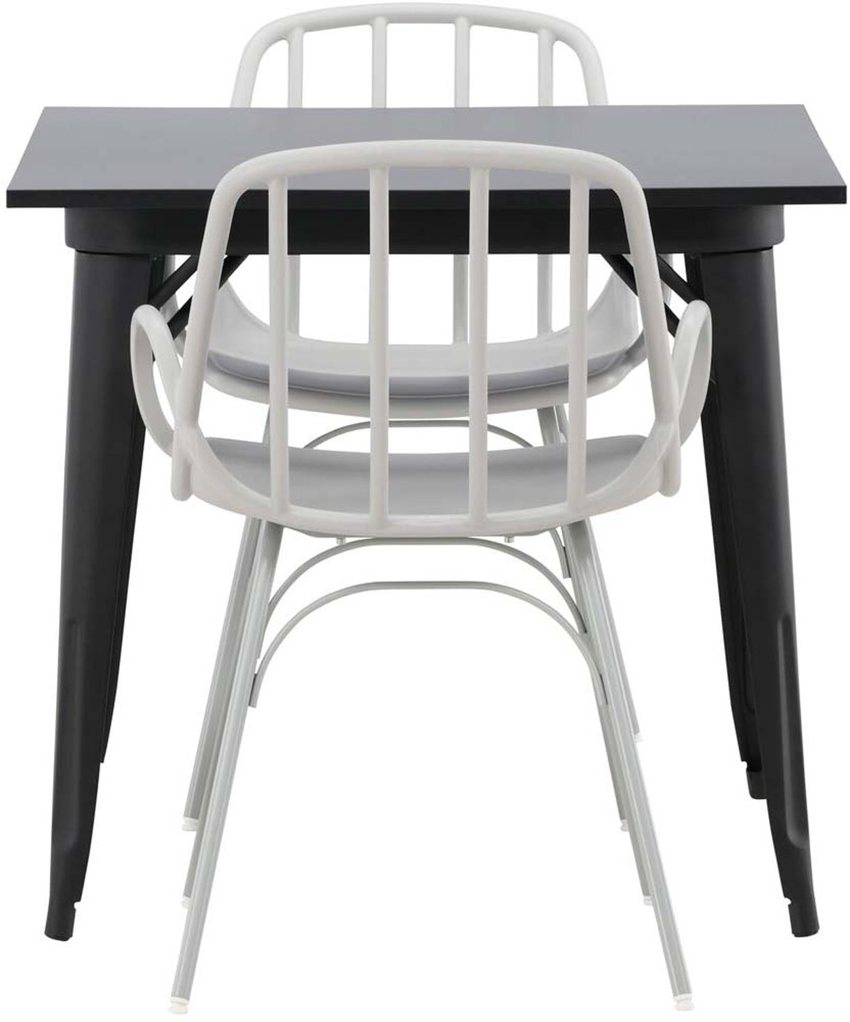 Tempe Esszimmerset + Dyrön 80cm/2St. in Greige präsentiert im Onlineshop von KAQTU Design AG. Esszimmerset ist von Venture Home