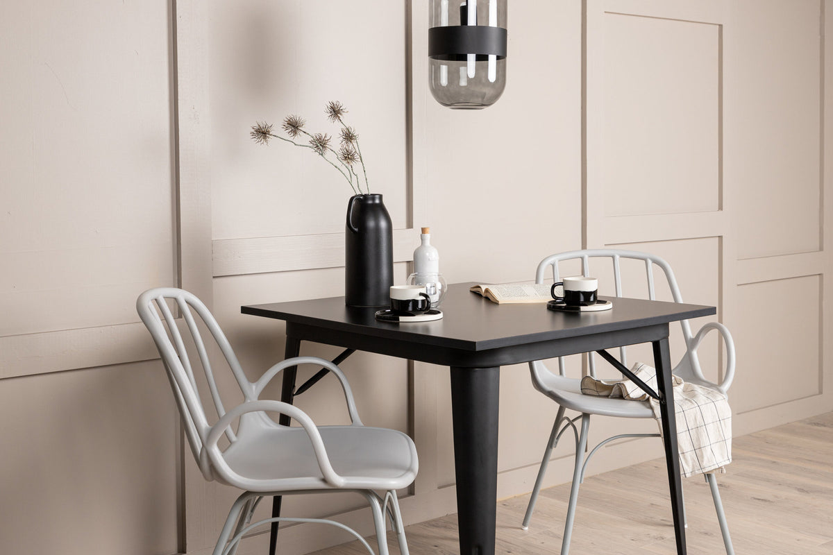 Tempe Esszimmerset + Dyrön 80cm/2St. in Greige präsentiert im Onlineshop von KAQTU Design AG. Esszimmerset ist von Venture Home