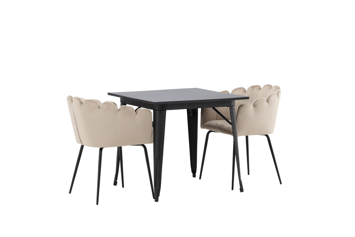 Tempe Esszimmerset + Limhamn Arm. 80cm/2St. in Beige präsentiert im Onlineshop von KAQTU Design AG. Esszimmerset ist von Venture Home