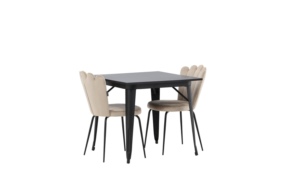 Tempe Esszimmerset + Limhamn 80cm/2St. in Beige präsentiert im Onlineshop von KAQTU Design AG. Esszimmerset ist von Venture Home