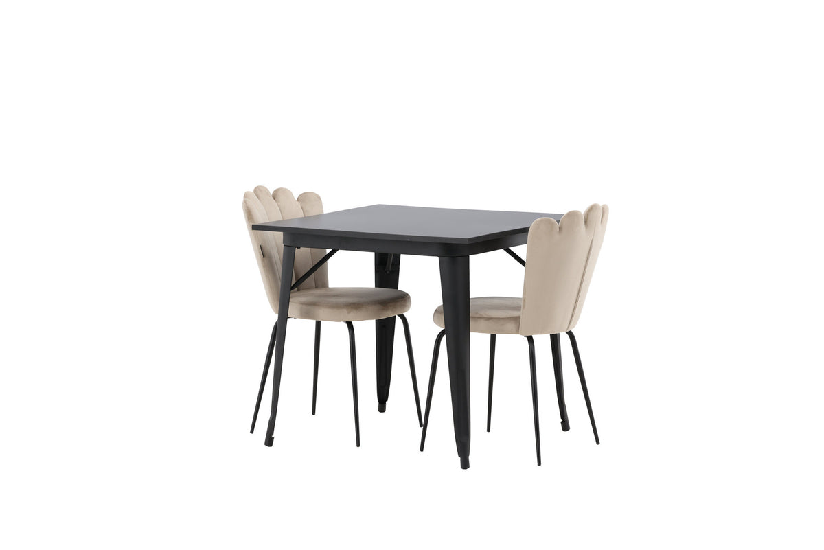 Tempe Esszimmerset + Limhamn 80cm/2St. in Beige präsentiert im Onlineshop von KAQTU Design AG. Esszimmerset ist von Venture Home