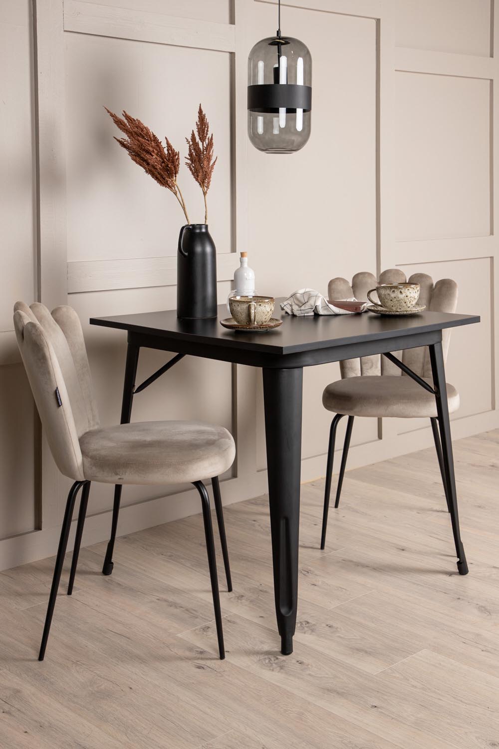 Tempe Esszimmerset + Limhamn 80cm/2St. in Beige präsentiert im Onlineshop von KAQTU Design AG. Esszimmerset ist von Venture Home