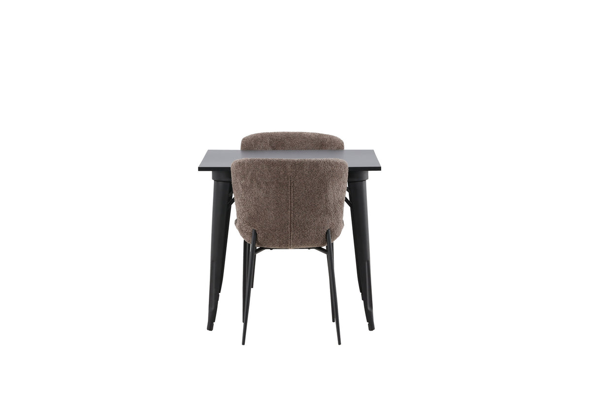 Tempe Esszimmerset + Modesto 80cm/2St. in Schwarz, Dunkelgrau präsentiert im Onlineshop von KAQTU Design AG. Esszimmerset ist von Venture Home