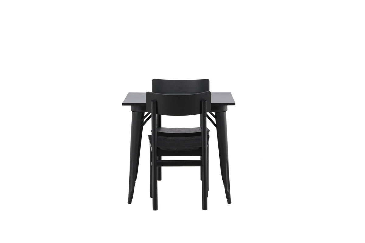 Tempe Esszimmerset + Montros 80cm/2St. in Schwarz präsentiert im Onlineshop von KAQTU Design AG. Esszimmerset ist von Venture Home