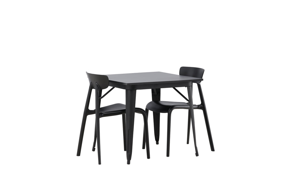 Tempe Esszimmerset + Ursholmen 80cm/2St. in Schwarz präsentiert im Onlineshop von KAQTU Design AG. Esszimmerset ist von Venture Home