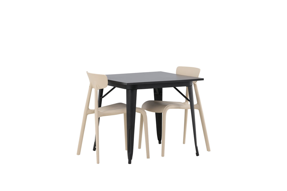 Tempe Esszimmerset + Ursholmen 80cm/2St. in Beige präsentiert im Onlineshop von KAQTU Design AG. Esszimmerset ist von Venture Home