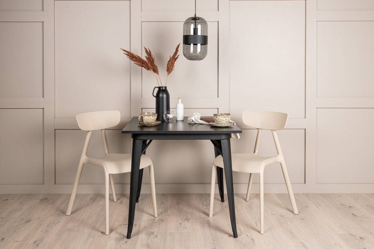 Tempe Esszimmerset + Ursholmen 80cm/2St. in Beige präsentiert im Onlineshop von KAQTU Design AG. Esszimmerset ist von Venture Home
