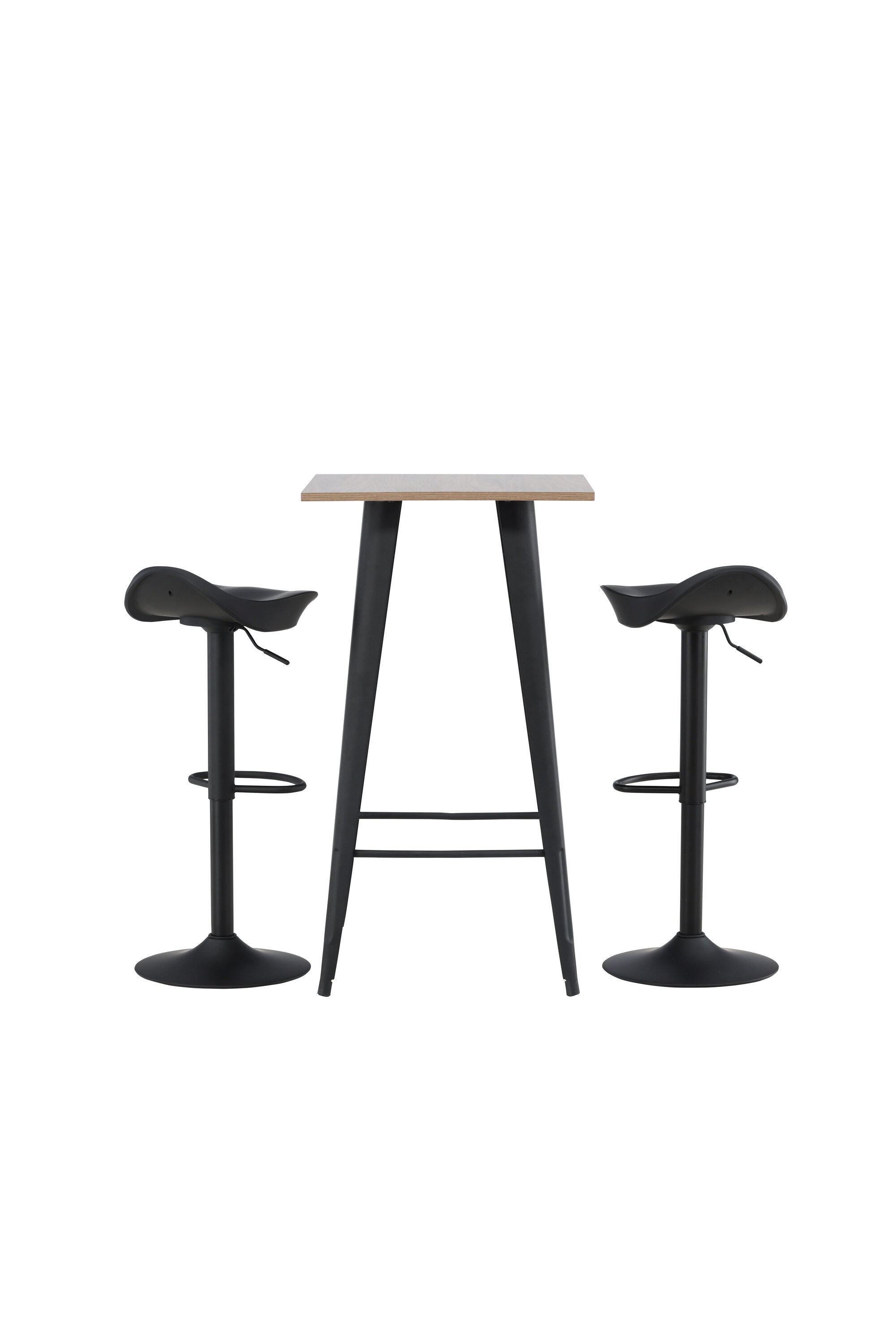 Tempe Barset + Adesto 60cm/2St. in Schwarz präsentiert im Onlineshop von KAQTU Design AG. Bartischset ist von Venture Home