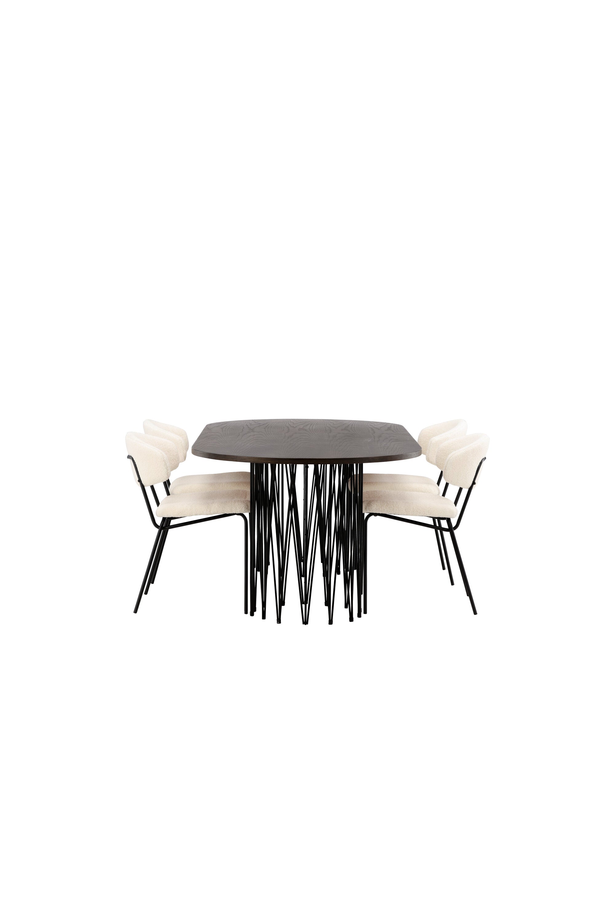 Stone Esszimmerset + Chico 220cm/4St. in Weiss präsentiert im Onlineshop von KAQTU Design AG. Esszimmerset ist von Venture Home