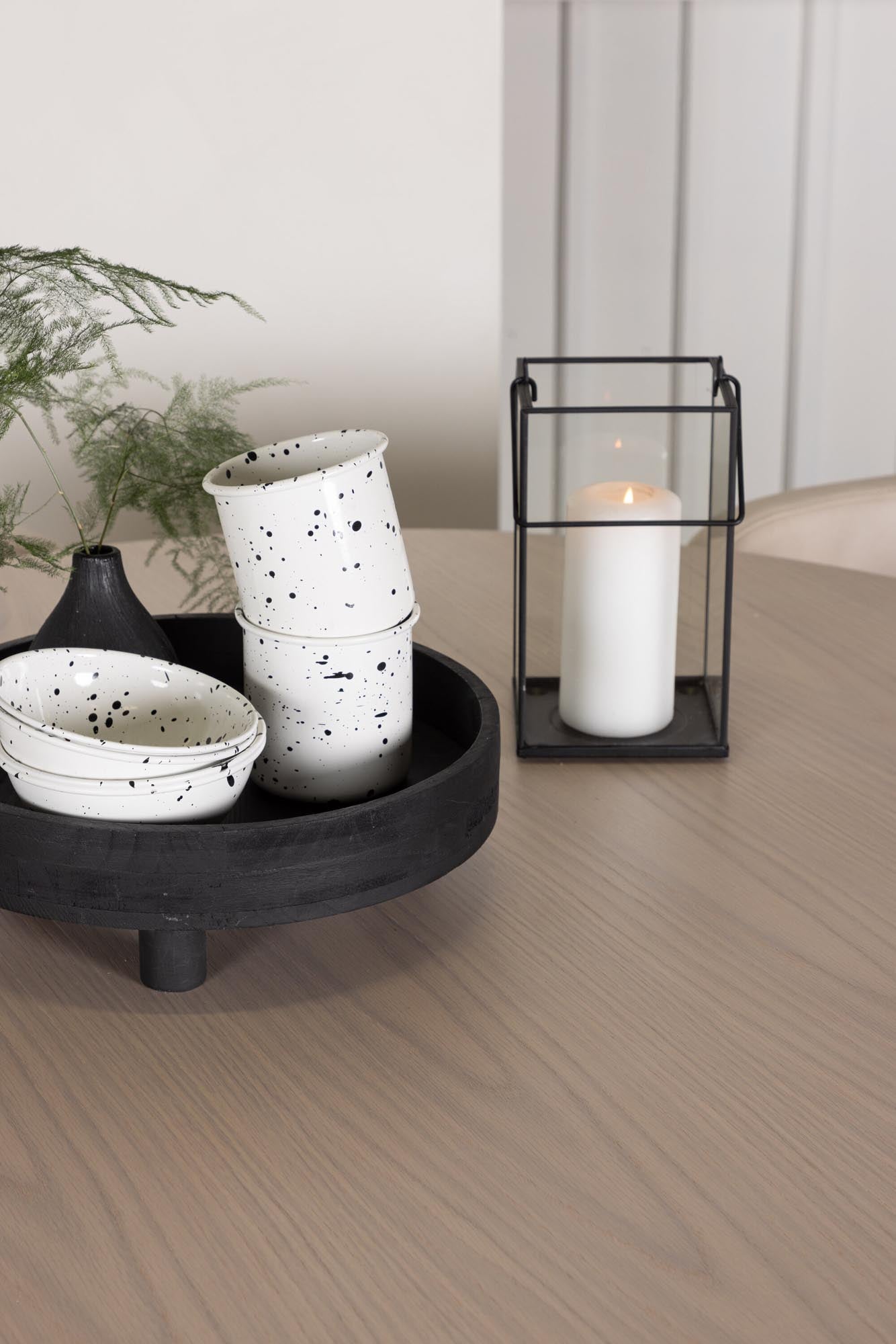 Elegantes Olivia Esszimmer Set für 4, rund, 110cm, von Venture Home.