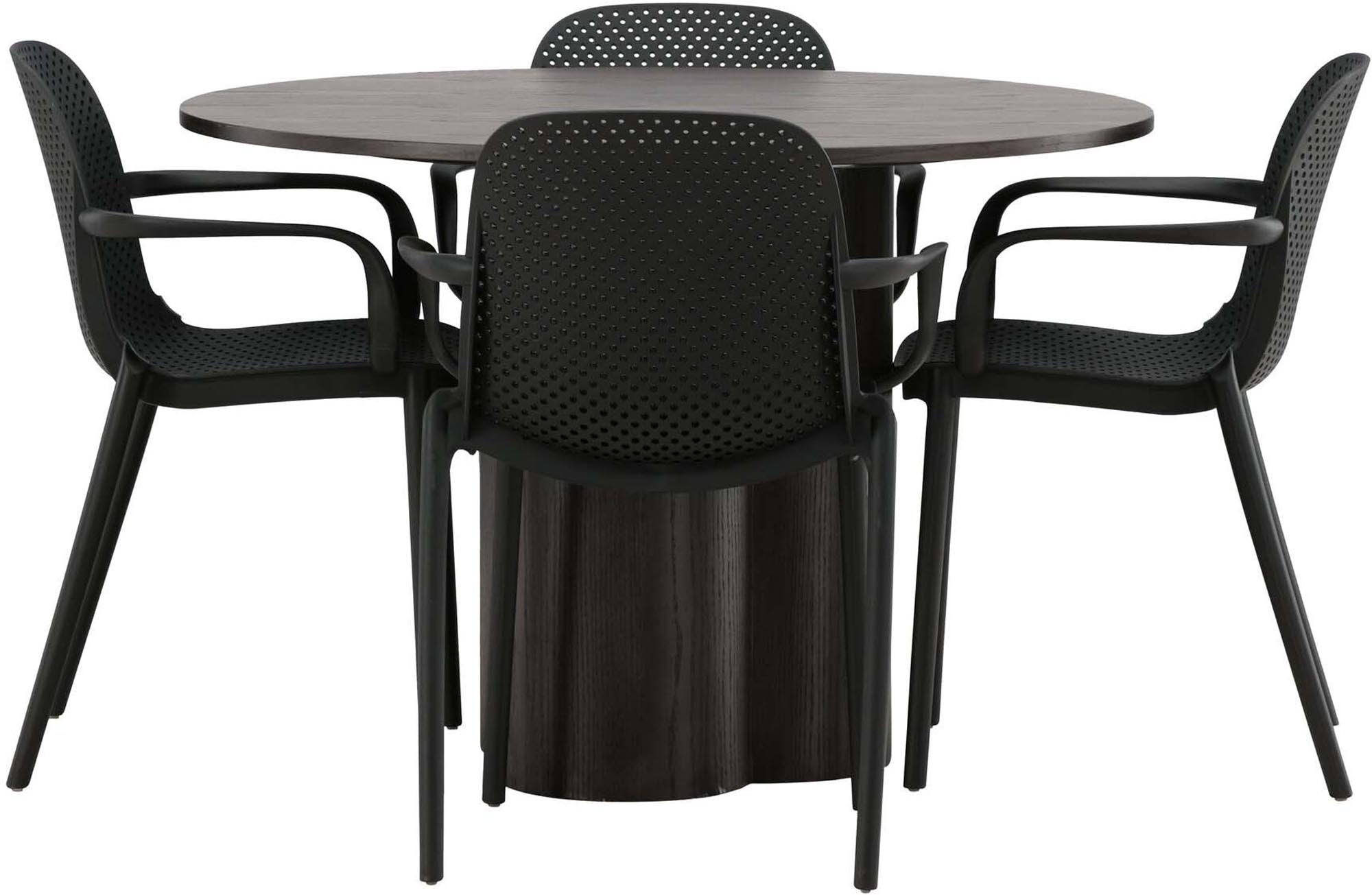 Elegantes Olivia Set: Baltimore Tisch mit 4 Stühlen von Venture Home.