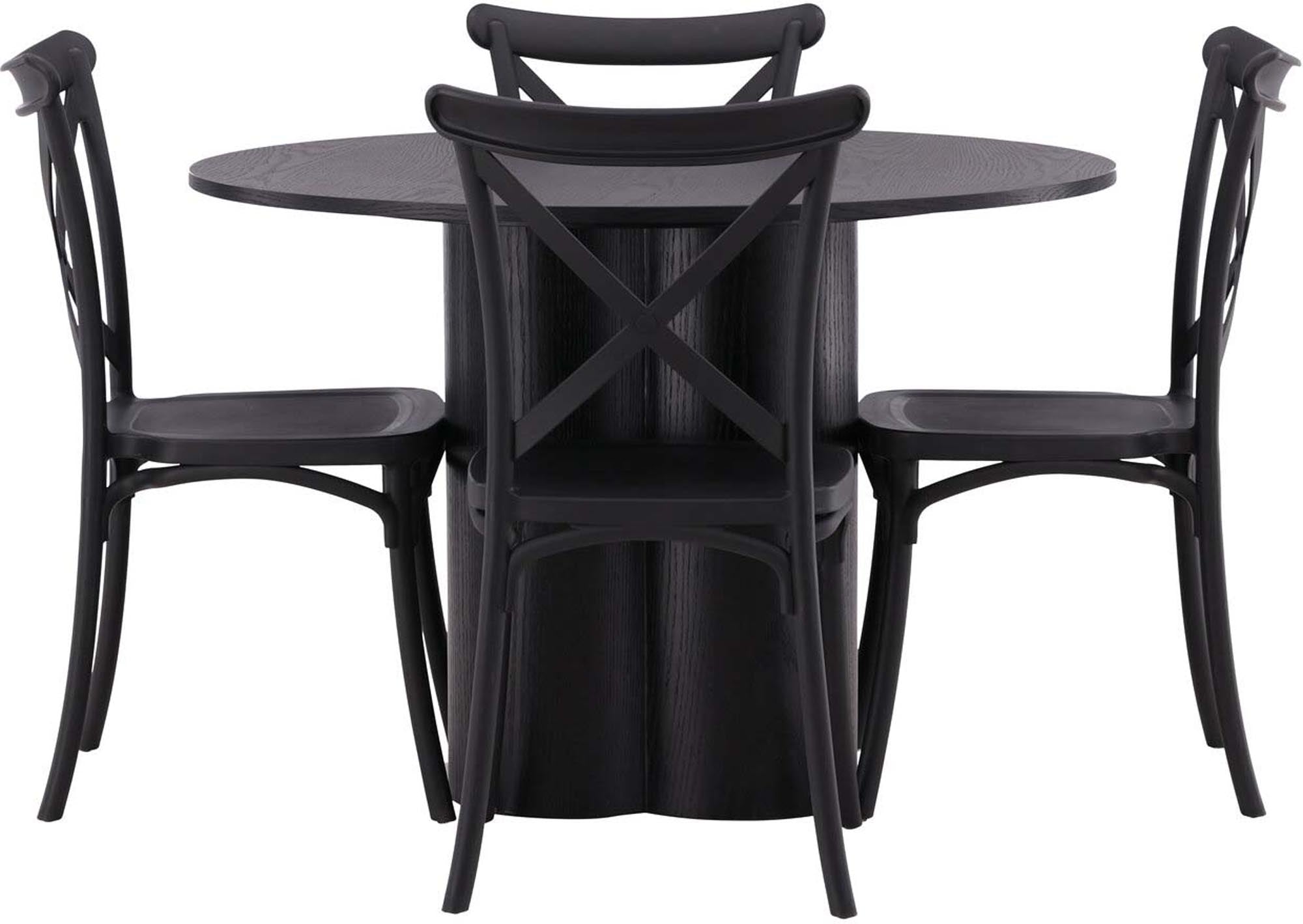 Das Olivia Esszimmer Set + Crosett von Venture Home kombiniert modernes Design mit Funktionalität. Perfekt für stilvolle Esszimmer und gesellige Runden!