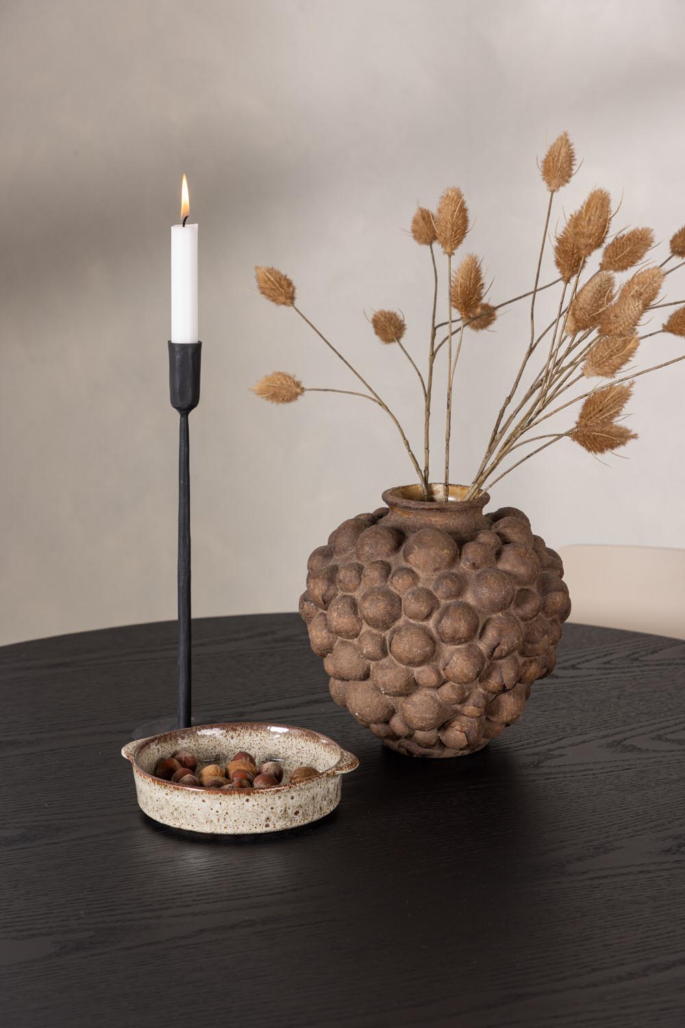 Olivia Esszimmer Set + Ursholmen ⌀110cm/4St. in Beige präsentiert im Onlineshop von KAQTU Design AG. Esszimmerset ist von Venture Home